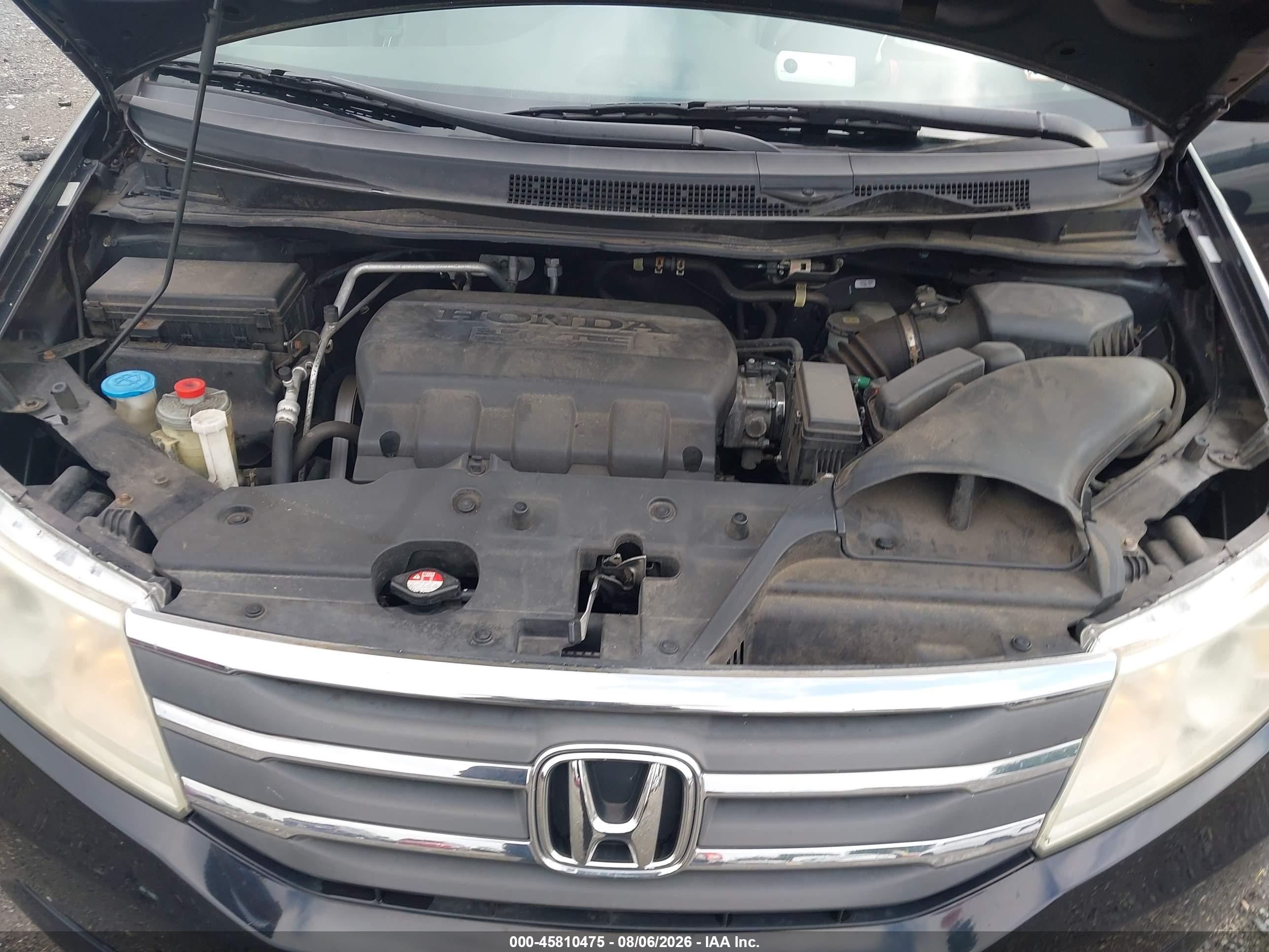 2011 Honda Odyssey Ex-l Черный vin: 5FNRL5H68BB013510