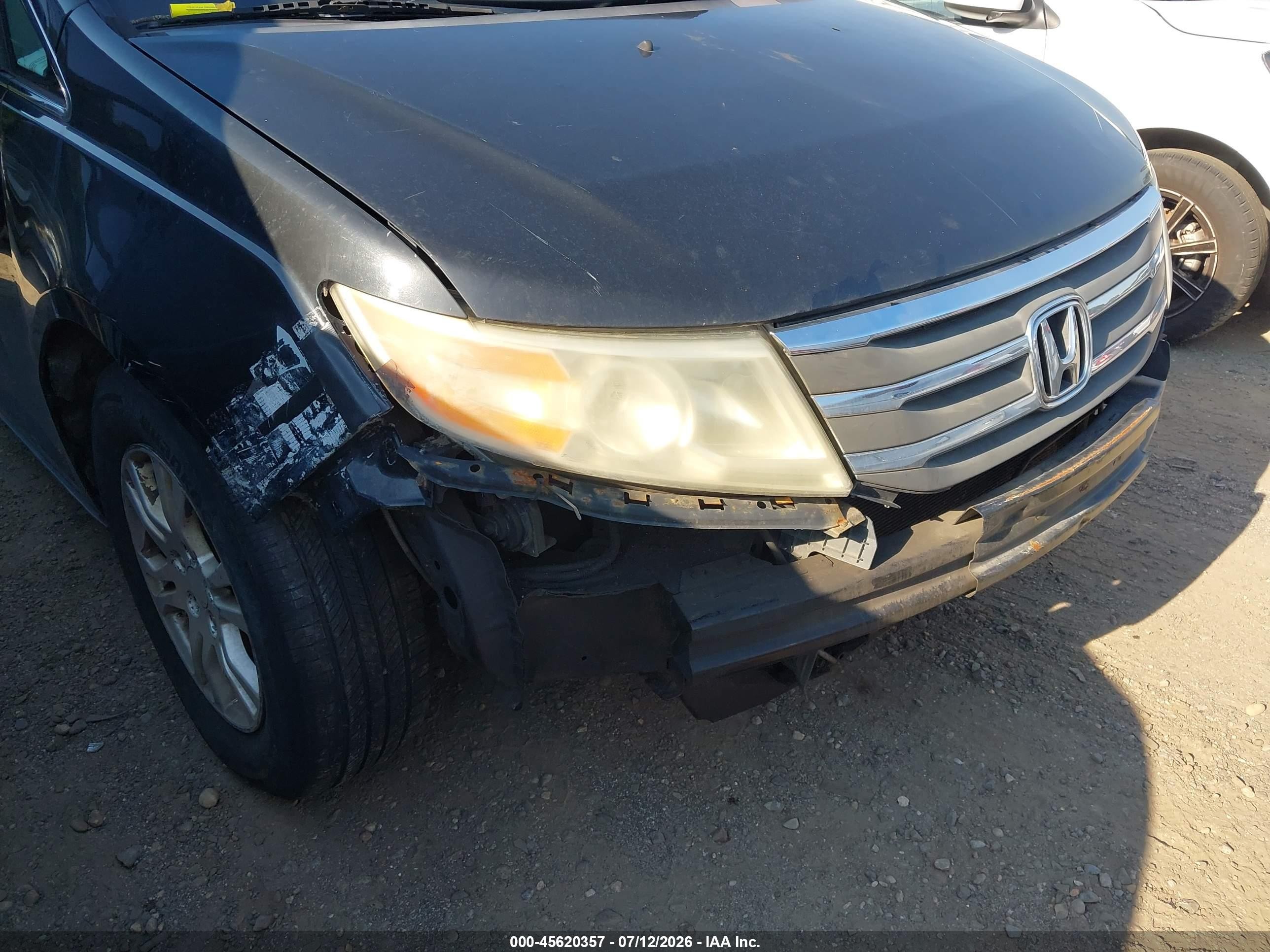 2011 Honda Odyssey Ex-l Black vin: 5FNRL5H68BB016973
