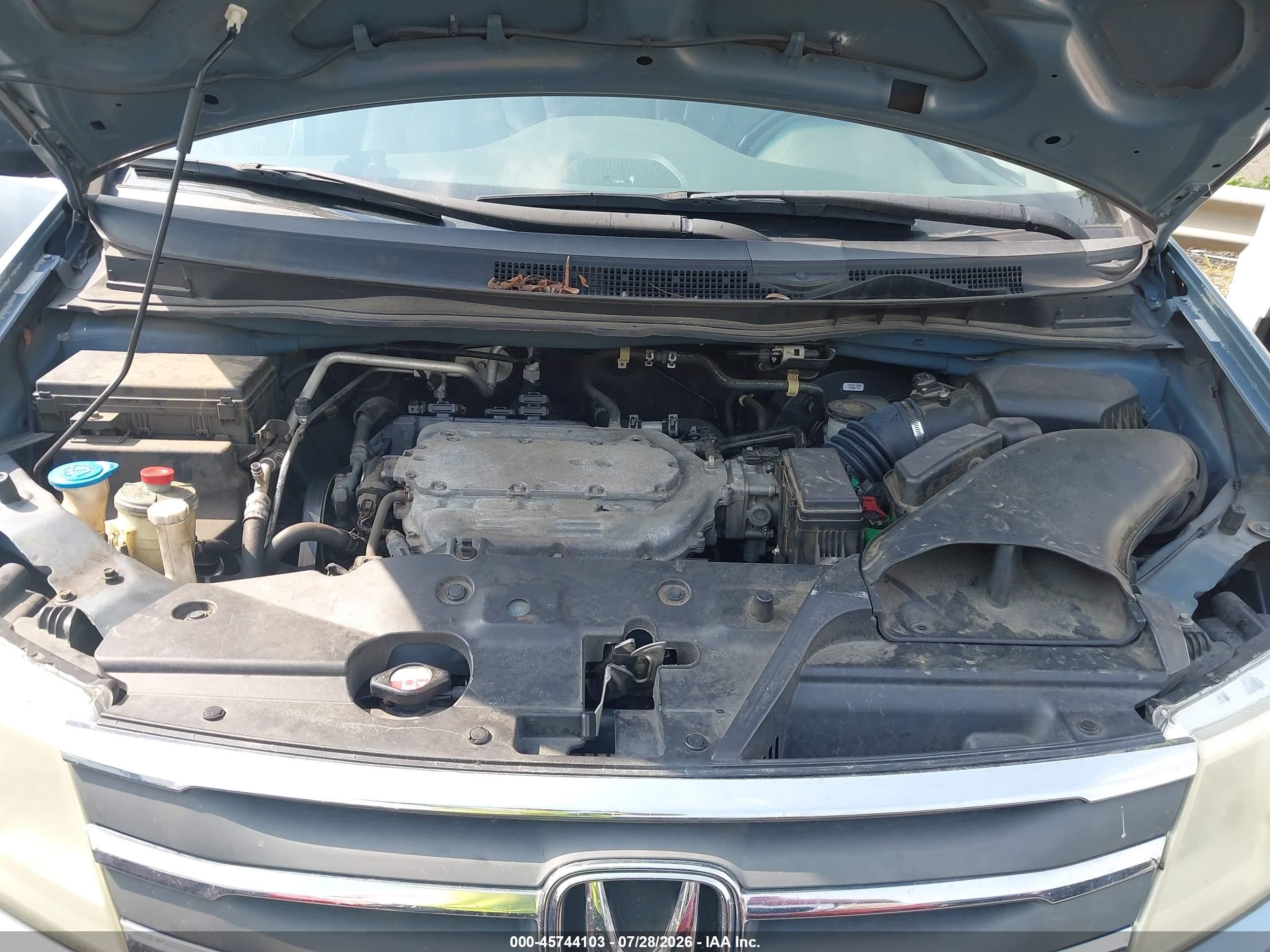 2011 Honda Odyssey Ex-l Blue vin: 5FNRL5H68BB019131