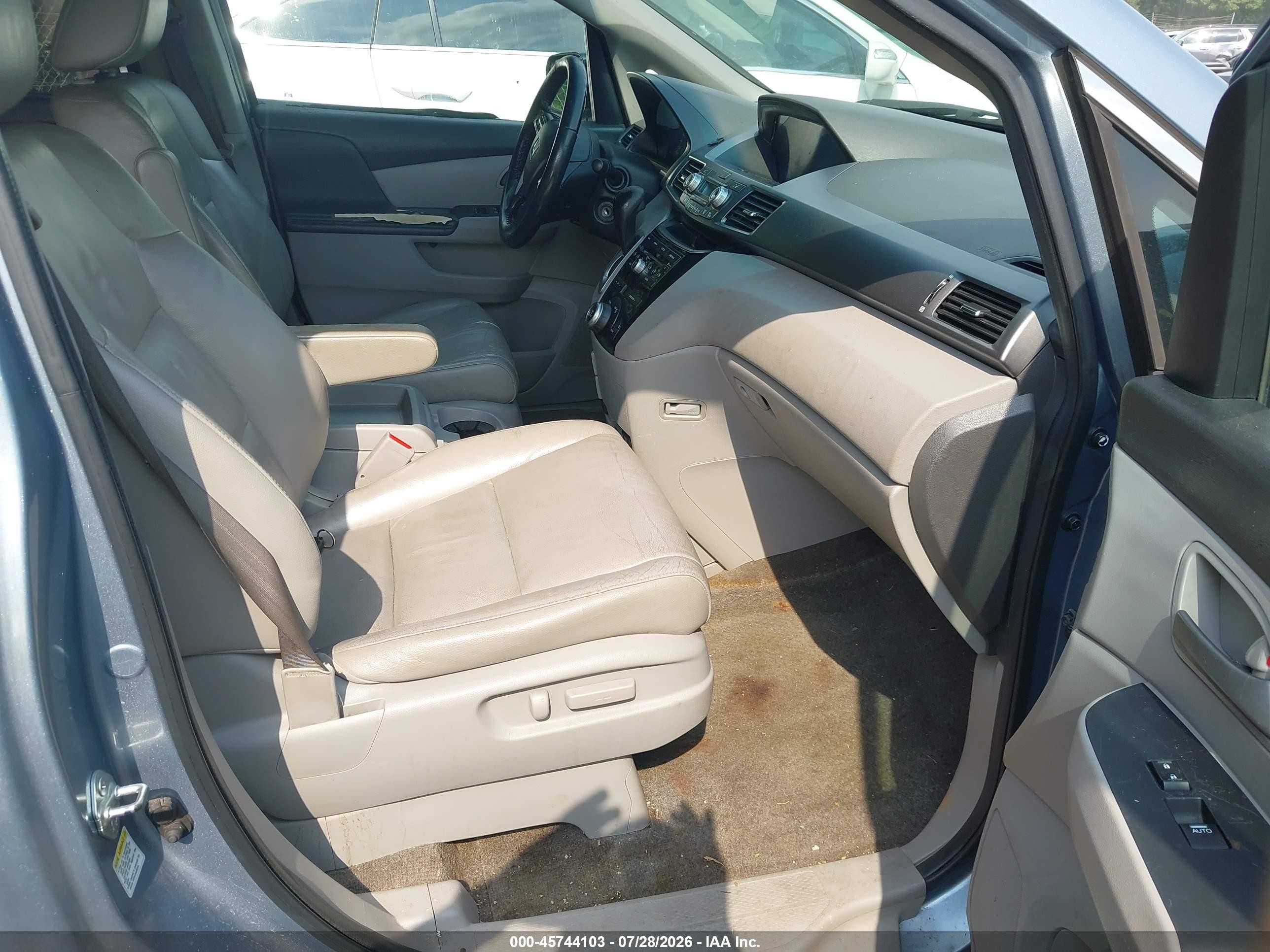 2011 Honda Odyssey Ex-l Blue vin: 5FNRL5H68BB019131