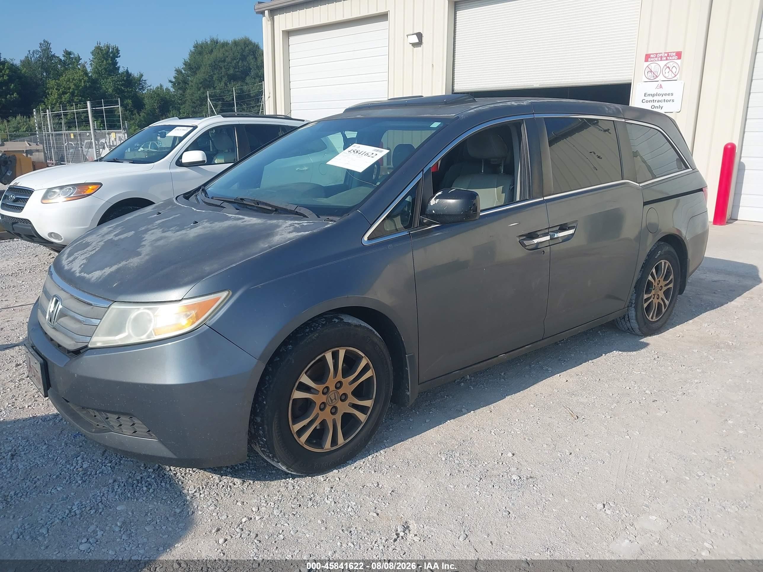 2011 Honda Odyssey Ex-l Gray vin: 5FNRL5H68BB020151