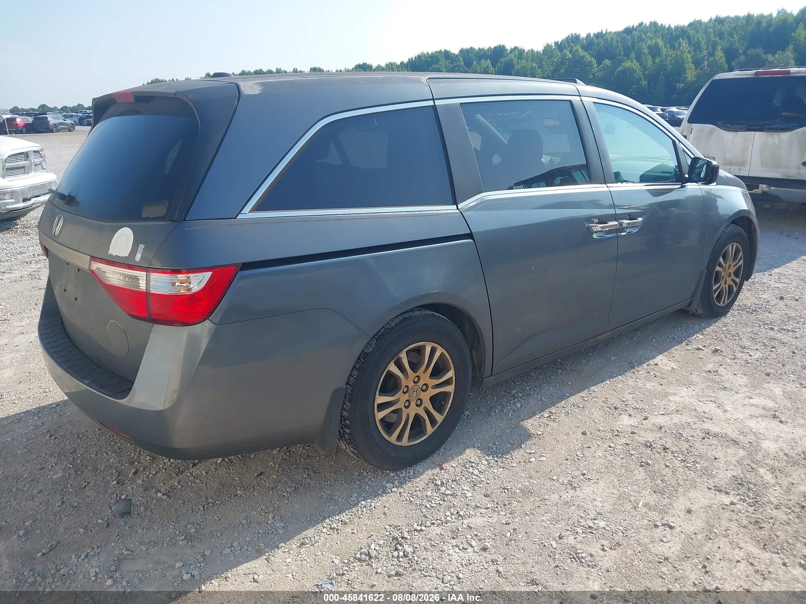 2011 Honda Odyssey Ex-l Gray vin: 5FNRL5H68BB020151