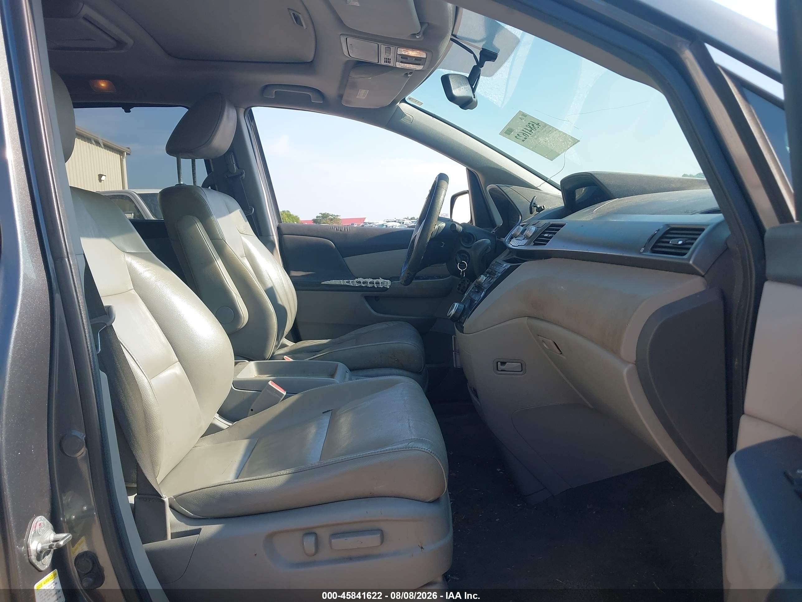 2011 Honda Odyssey Ex-l Gray vin: 5FNRL5H68BB020151