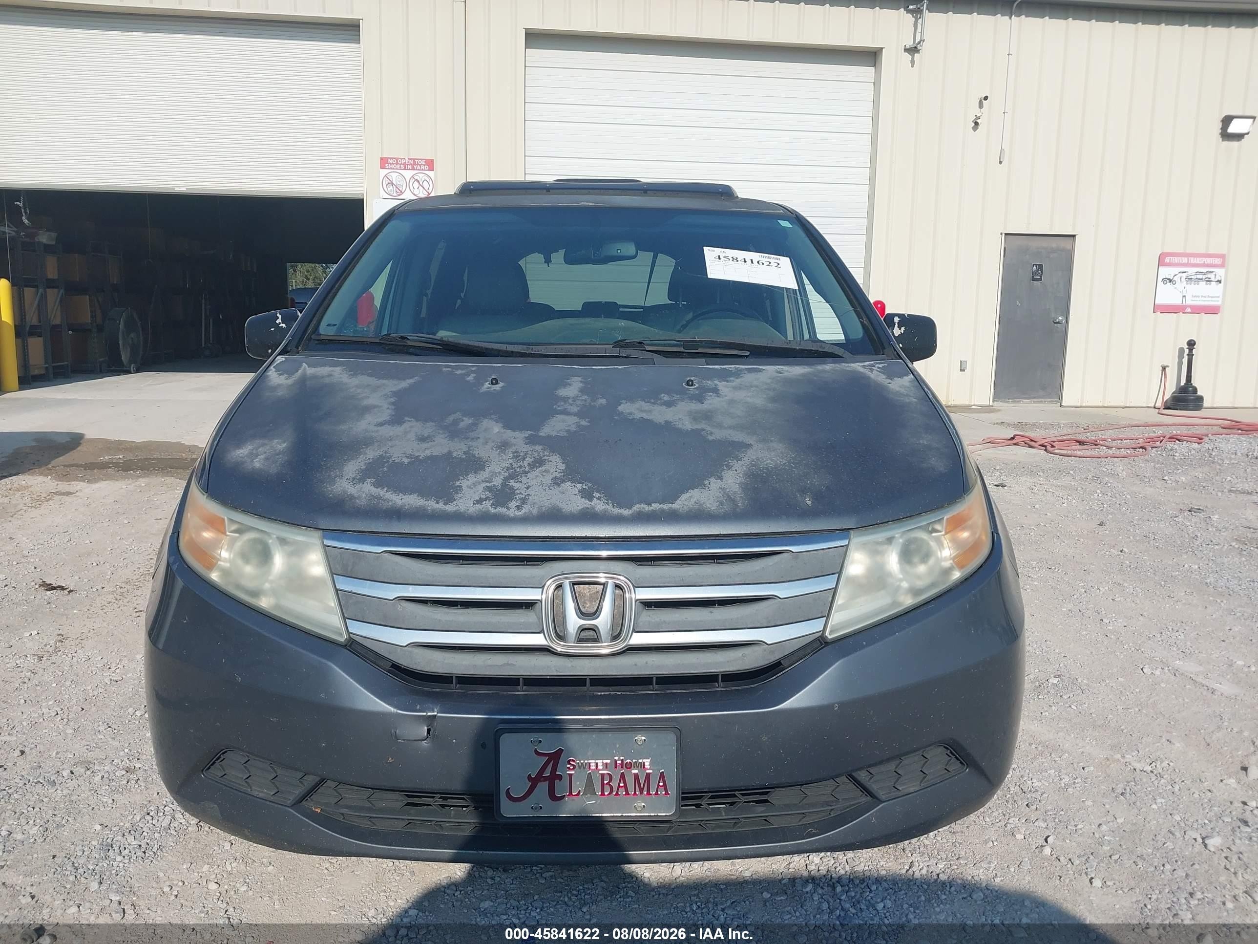 2011 Honda Odyssey Ex-l Gray vin: 5FNRL5H68BB020151