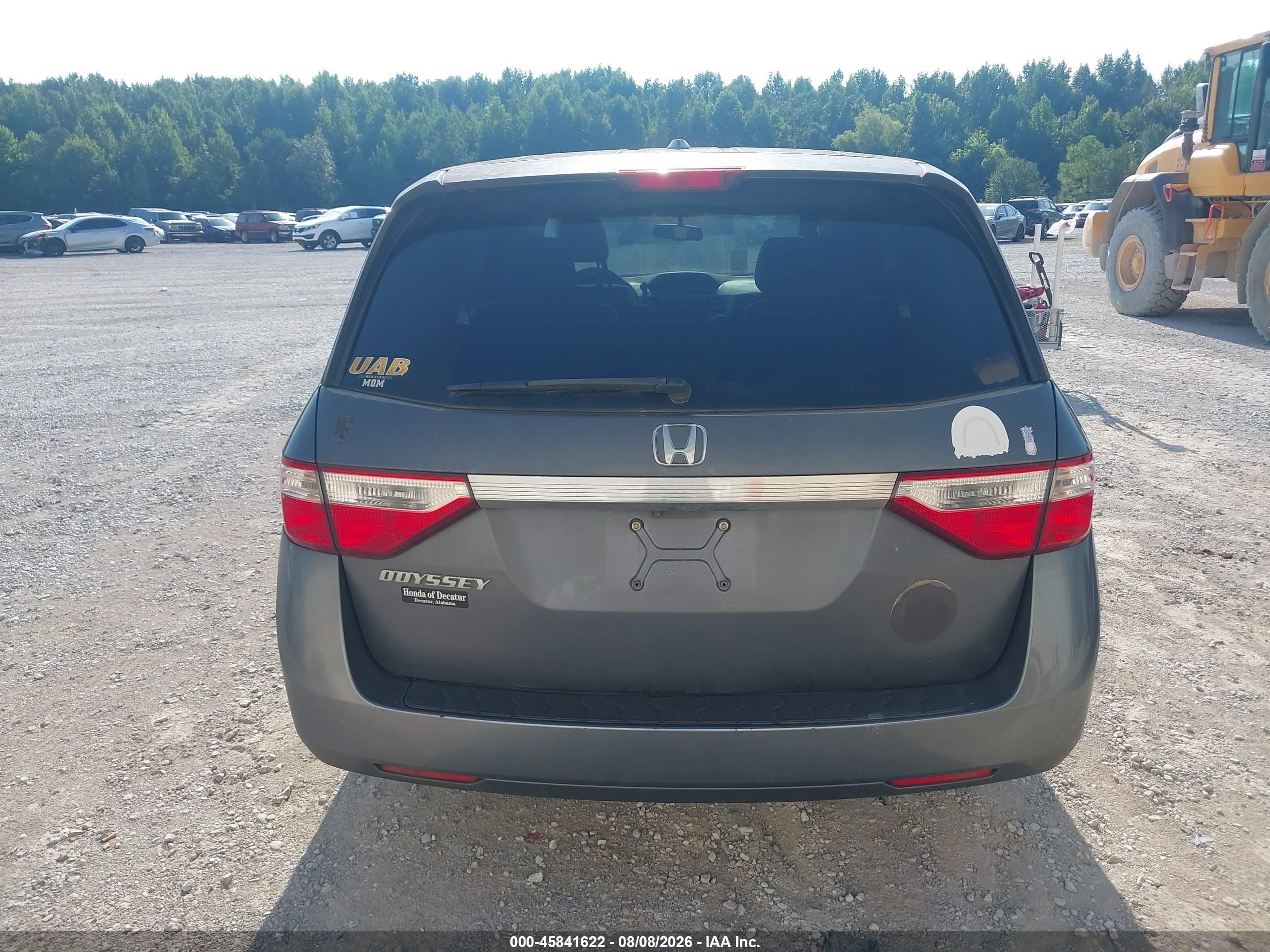 2011 Honda Odyssey Ex-l Gray vin: 5FNRL5H68BB020151