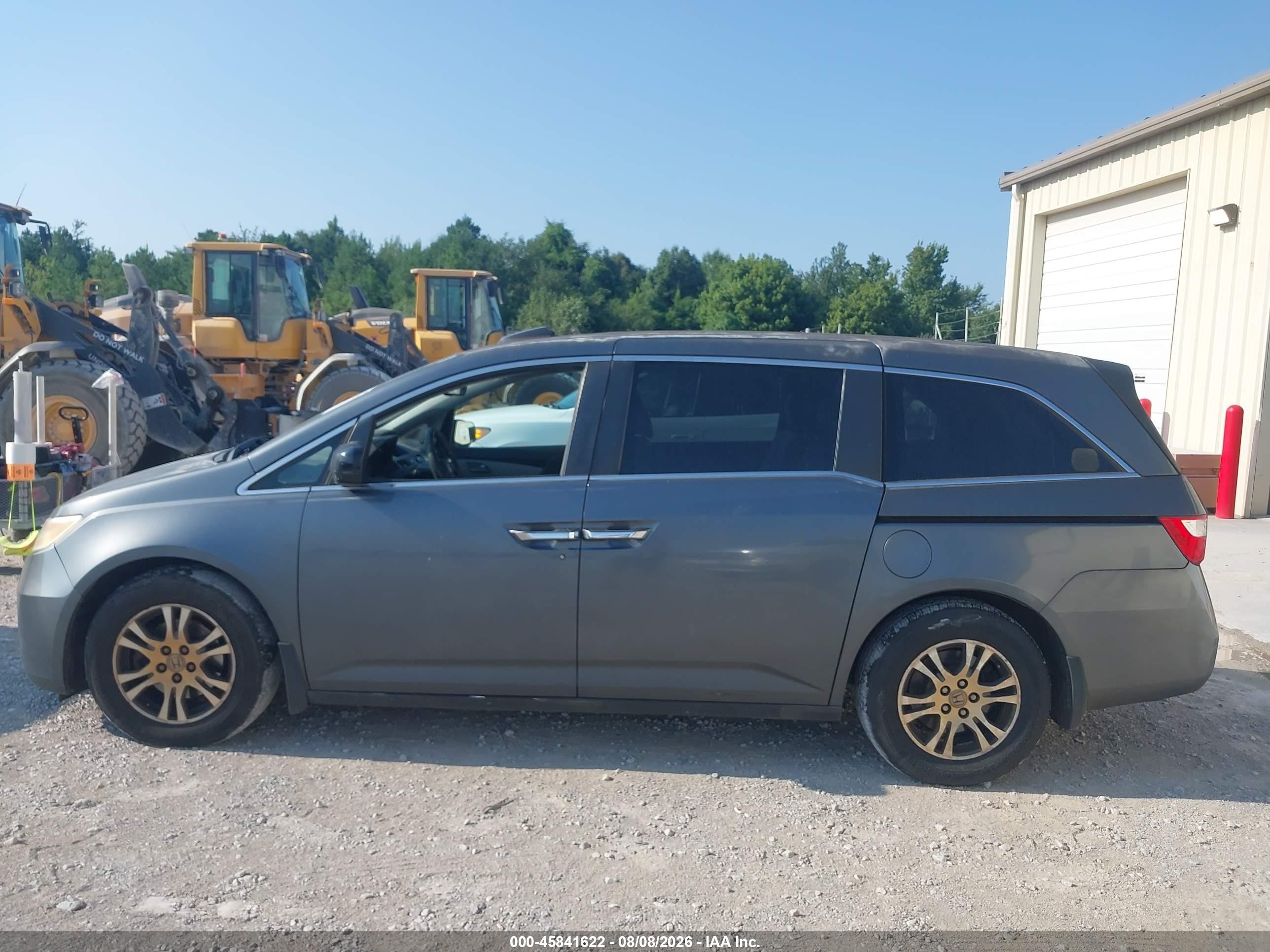 2011 Honda Odyssey Ex-l Gray vin: 5FNRL5H68BB020151