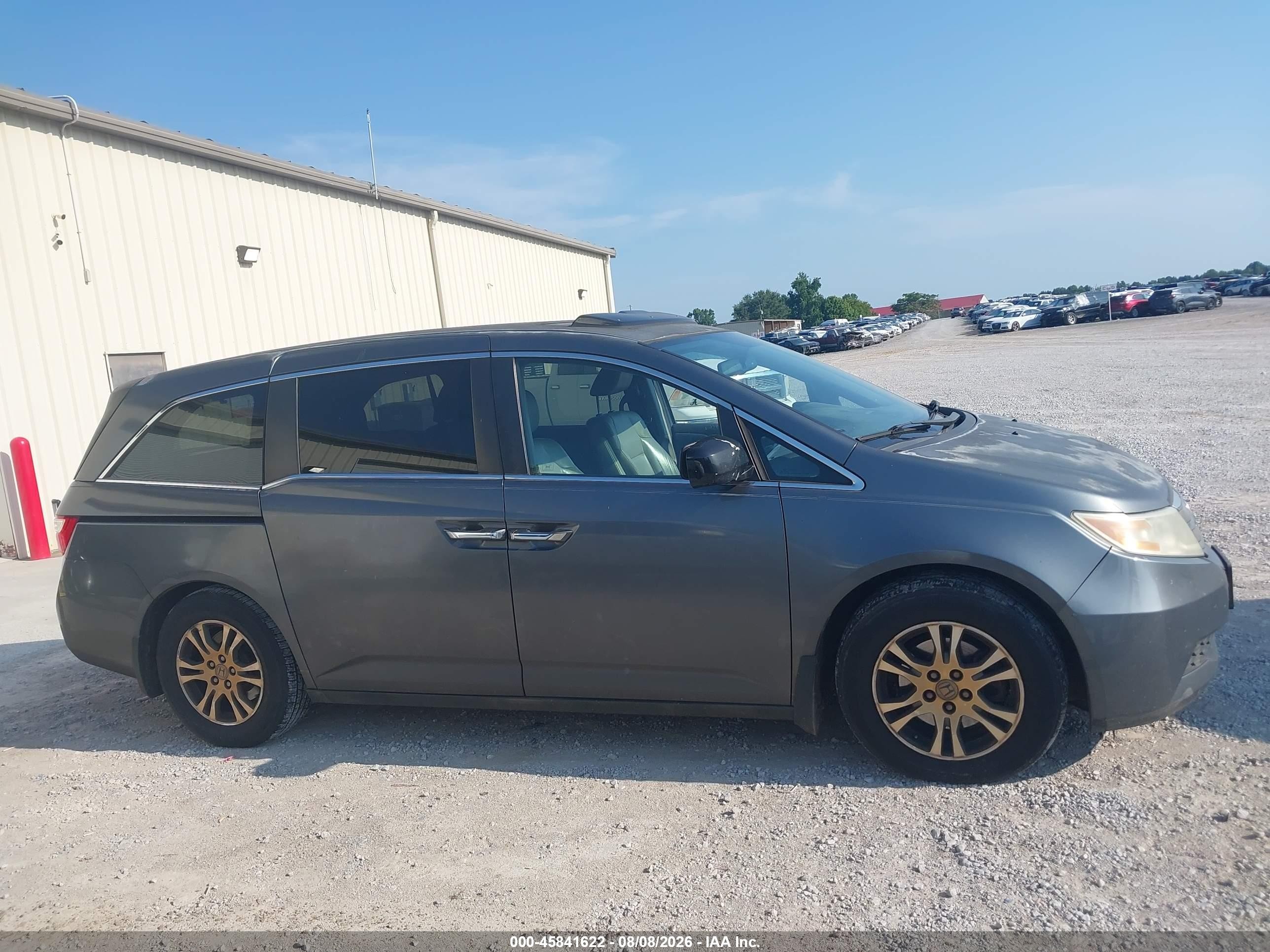 2011 Honda Odyssey Ex-l Gray vin: 5FNRL5H68BB020151