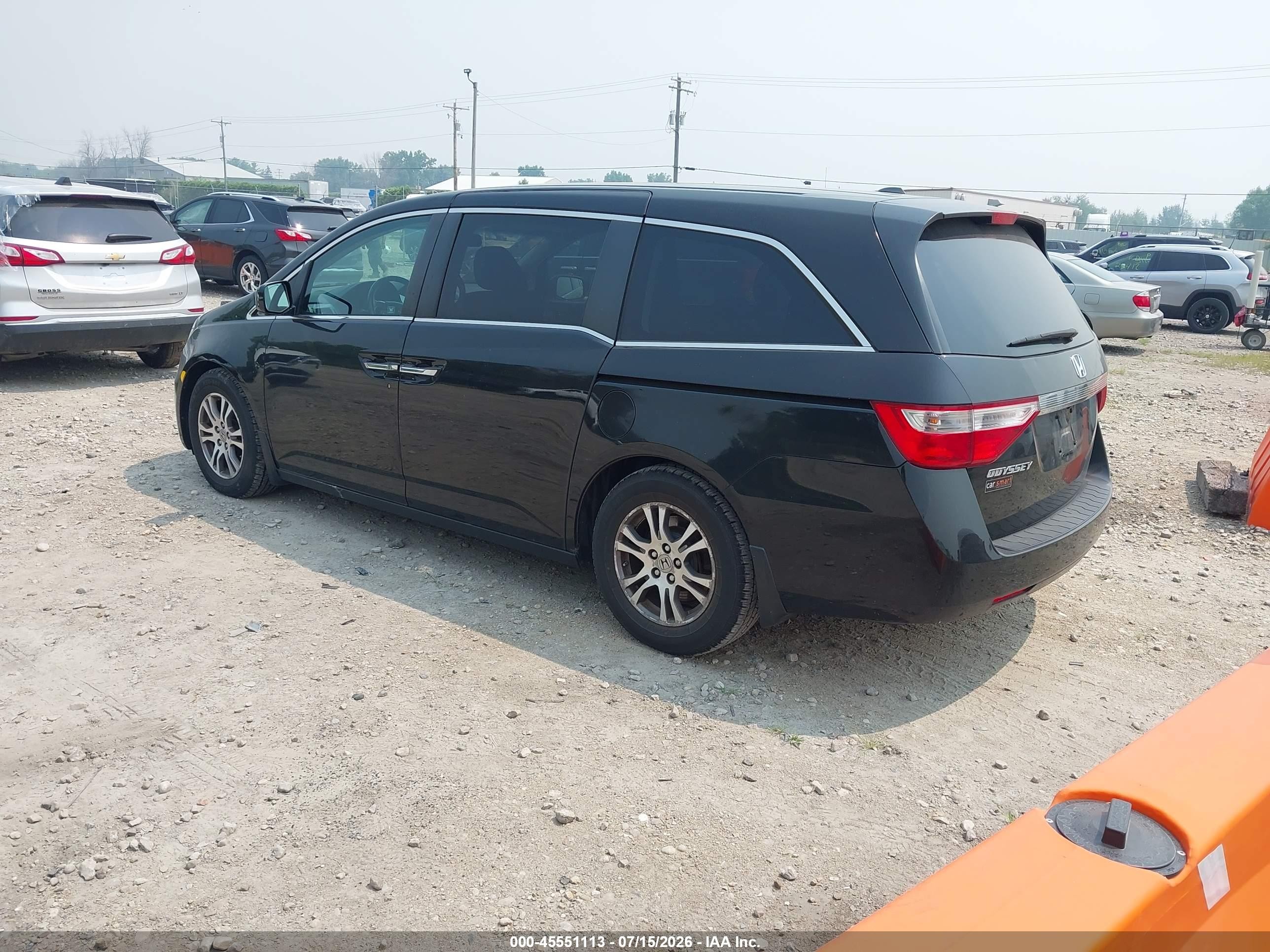 2011 Honda Odyssey Ex-l Black vin: 5FNRL5H68BB021588