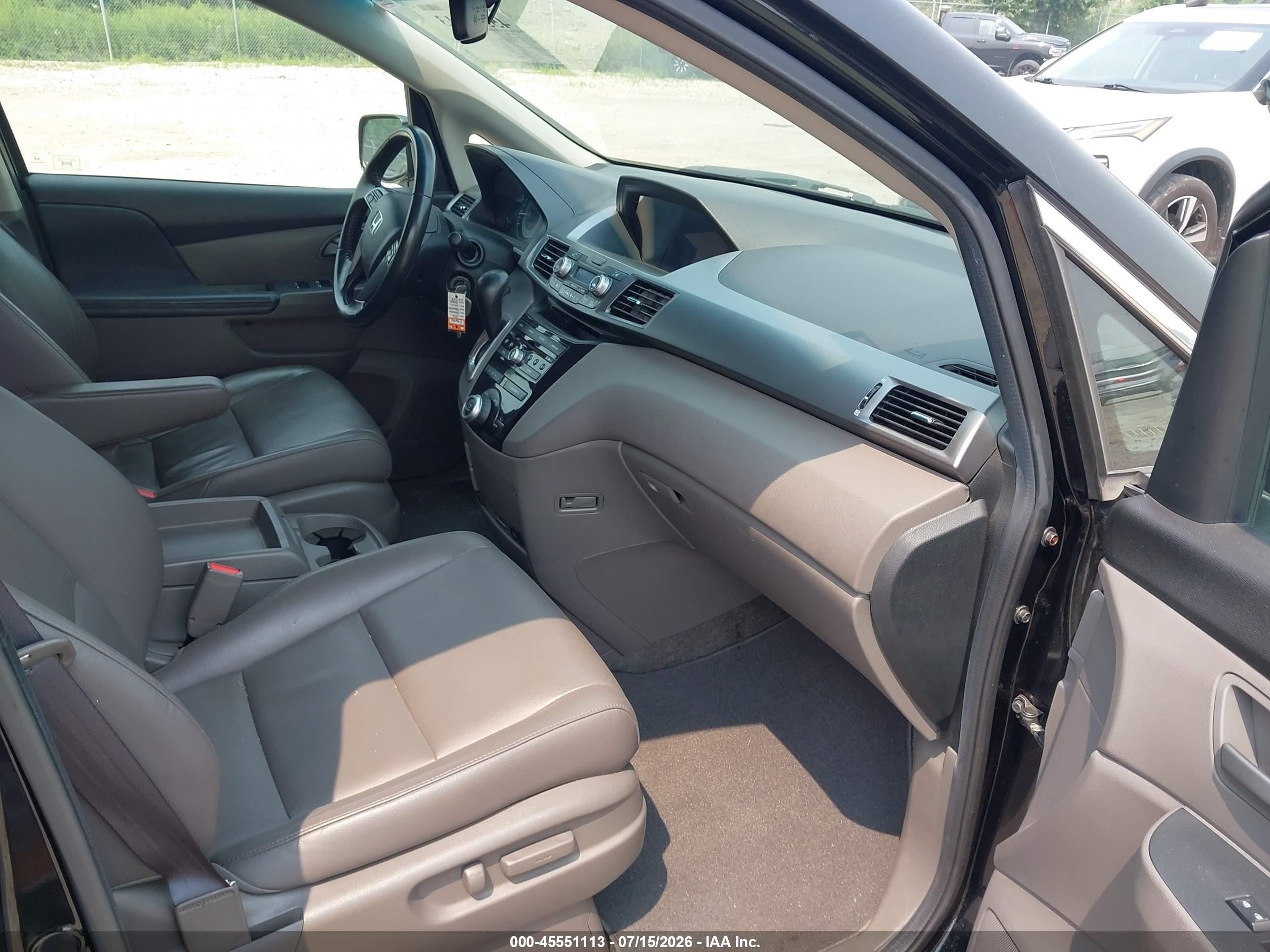 2011 Honda Odyssey Ex-l Black vin: 5FNRL5H68BB021588