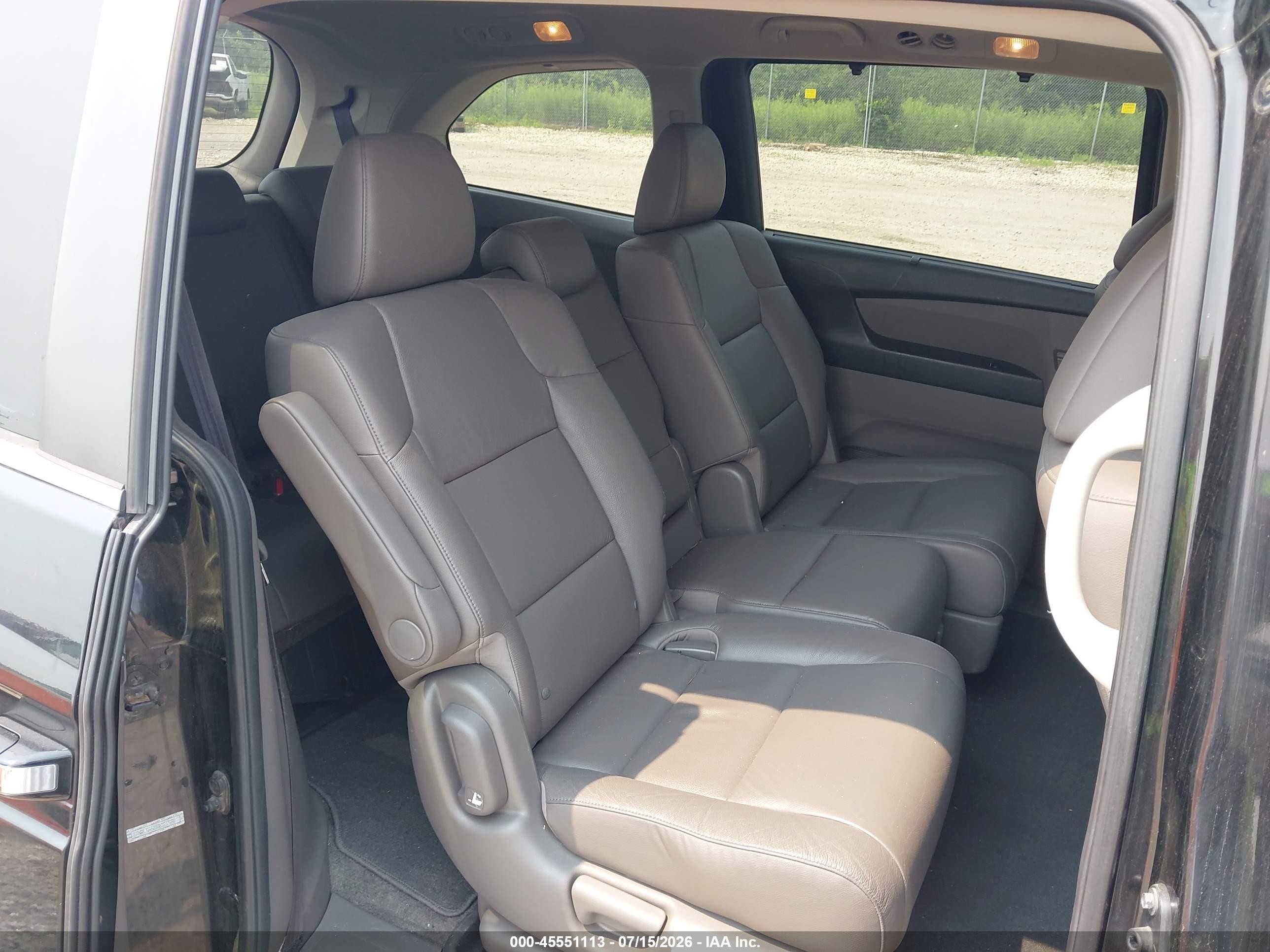 2011 Honda Odyssey Ex-l Black vin: 5FNRL5H68BB021588