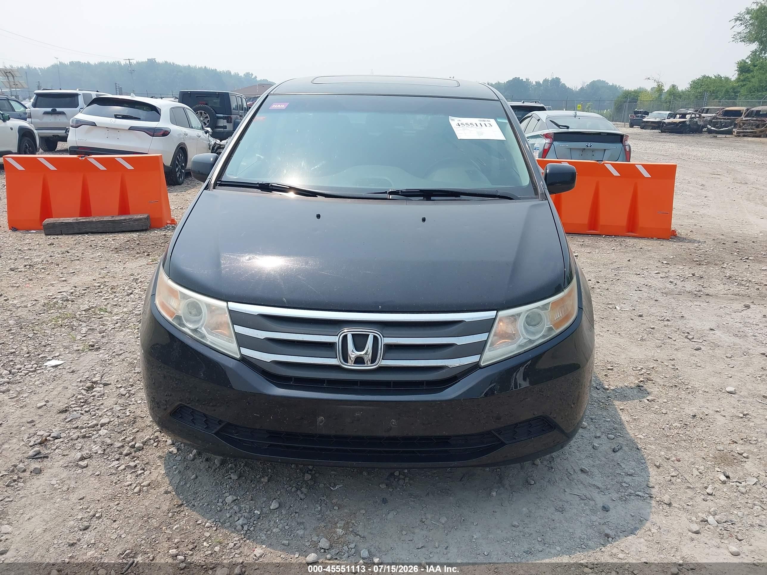 2011 Honda Odyssey Ex-l Black vin: 5FNRL5H68BB021588