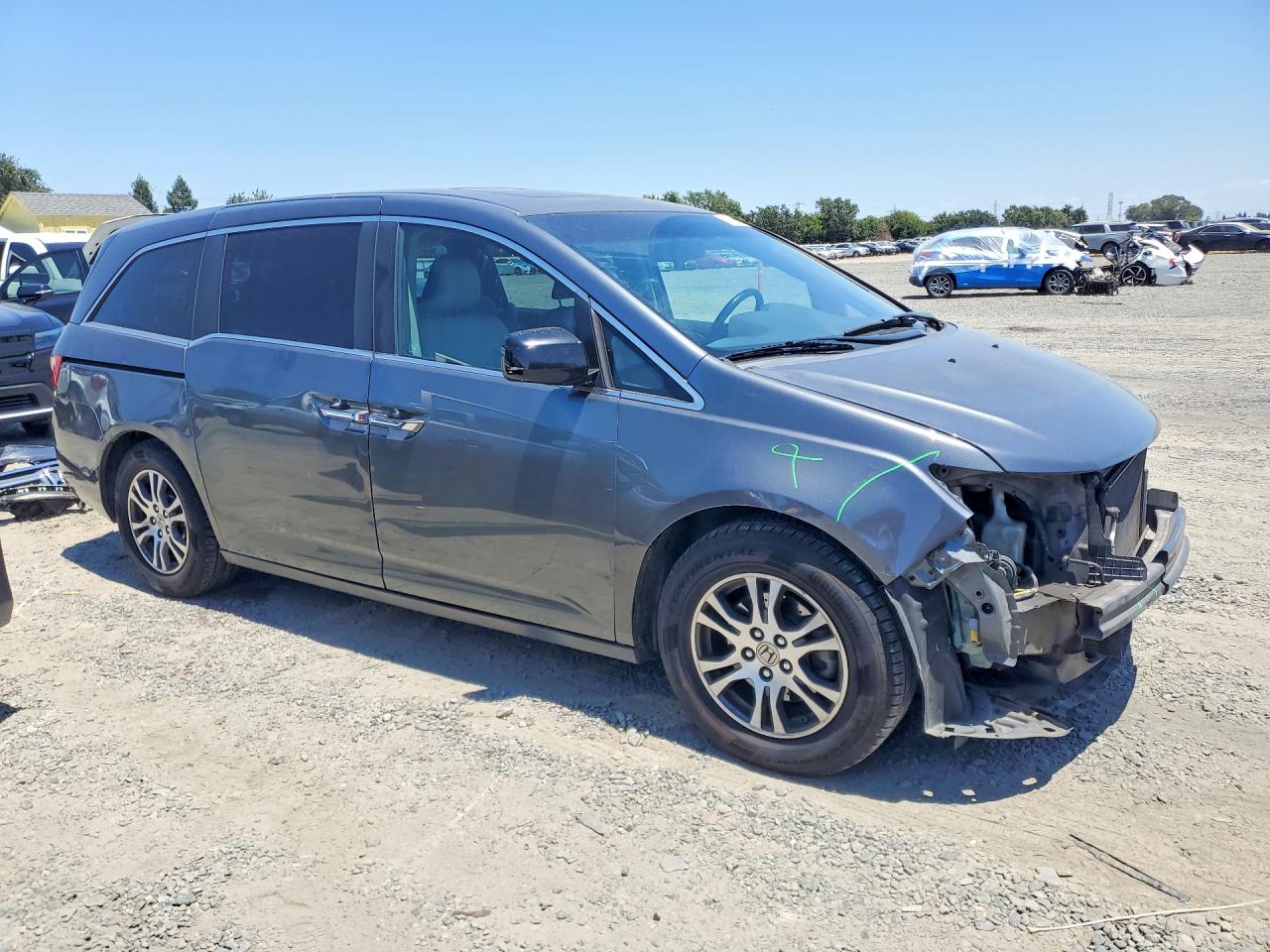 2011 Honda Odyssey Exl Silver vin: 5FNRL5H68BB027357