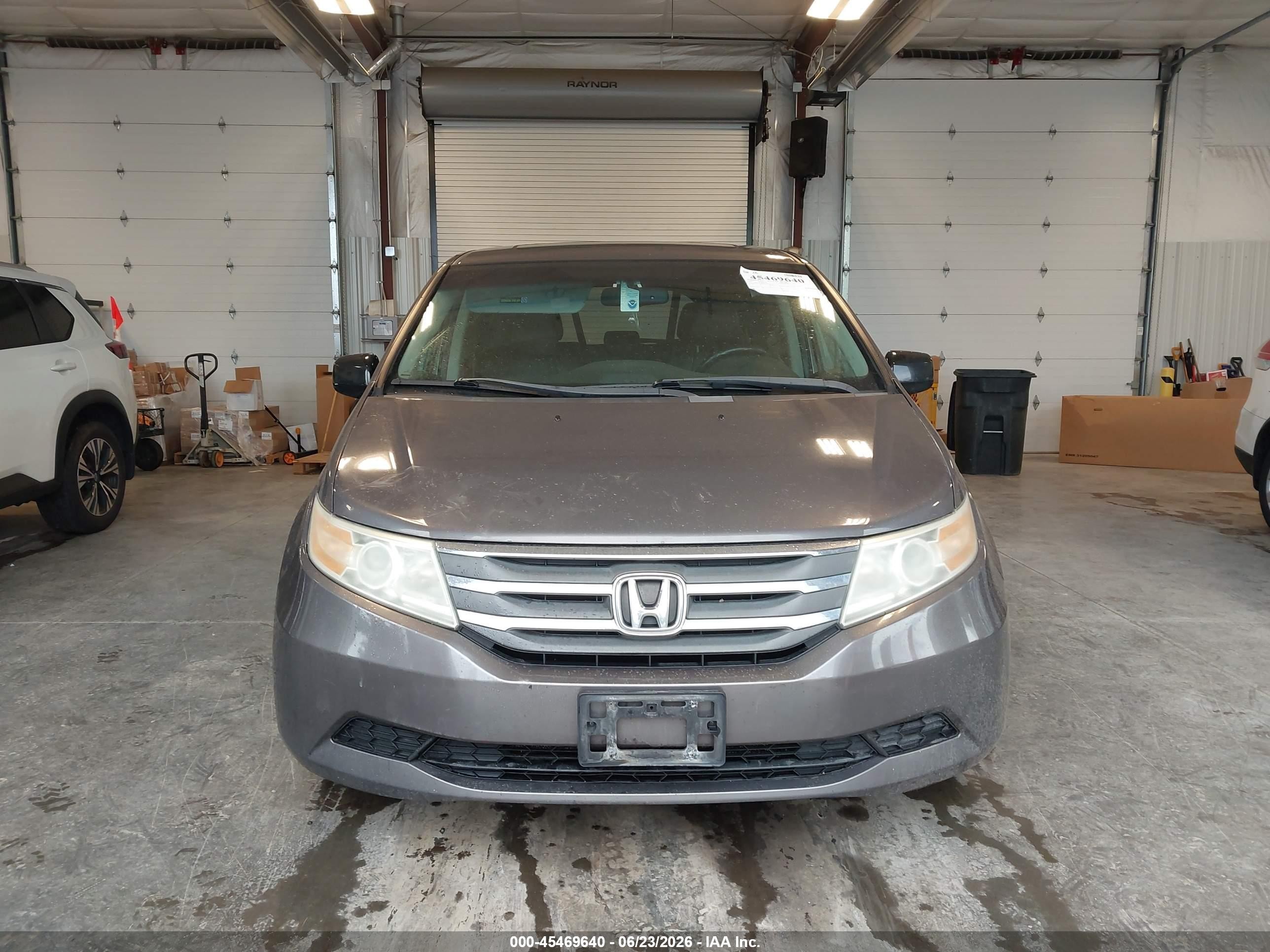 2011 Honda Odyssey Ex-l Gray vin: 5FNRL5H68BB039749