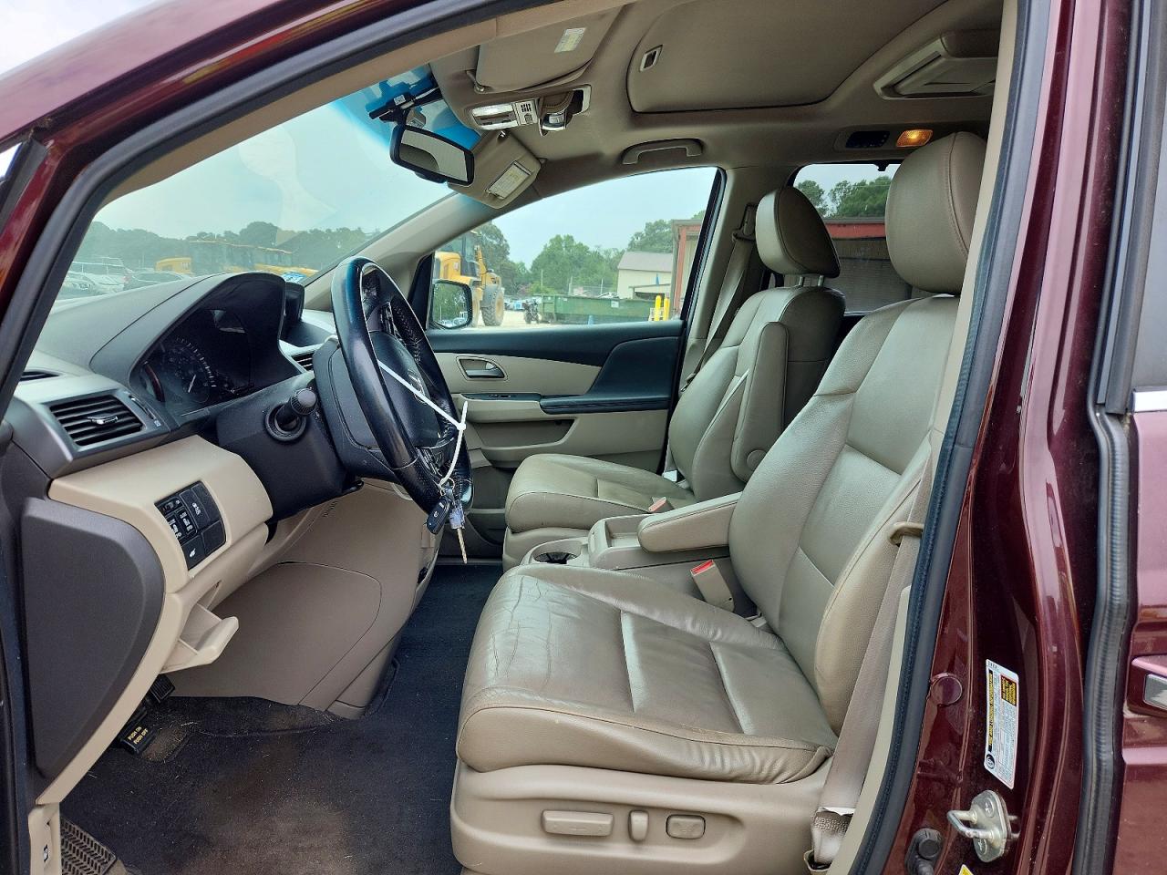 2011 Honda Odyssey Exl Burgundy vin: 5FNRL5H68BB041274