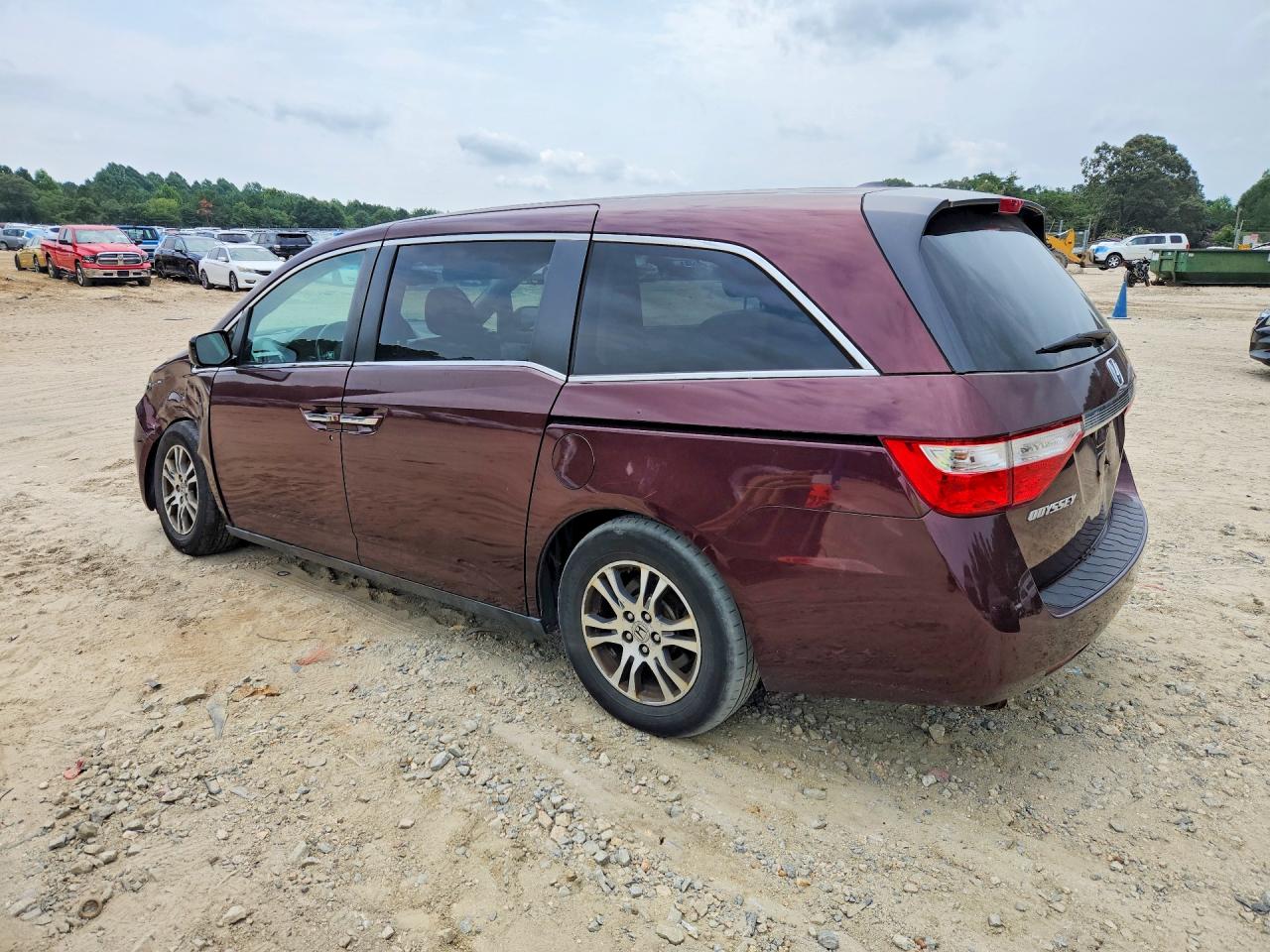2011 Honda Odyssey Exl Burgundy vin: 5FNRL5H68BB041274