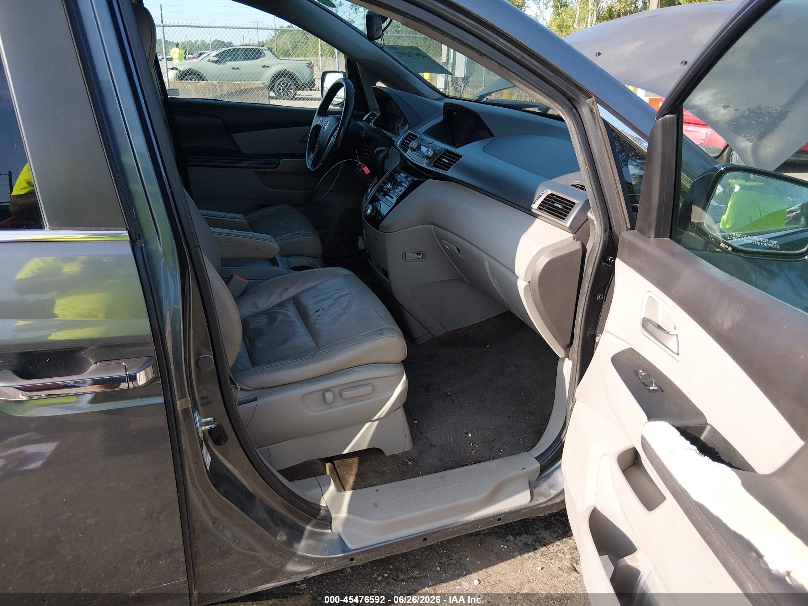 2011 Honda Odyssey Ex-l Gray vin: 5FNRL5H68BB043493