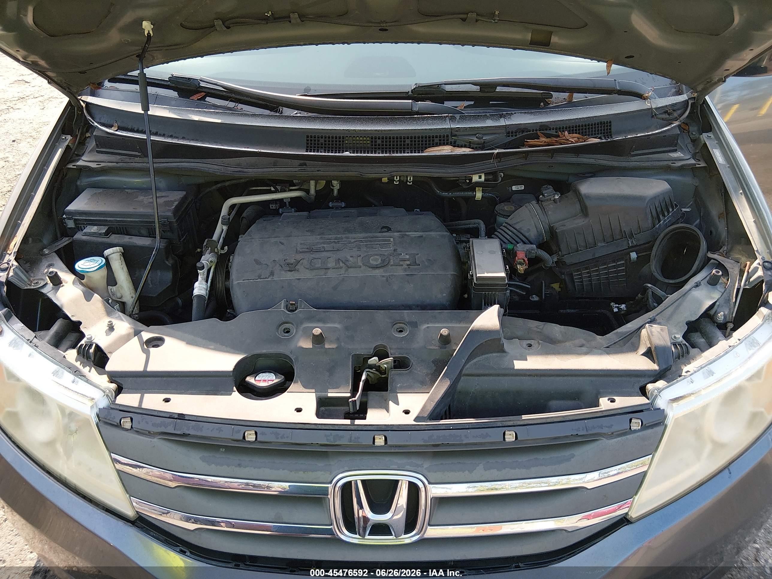 2011 Honda Odyssey Ex-l Gray vin: 5FNRL5H68BB043493