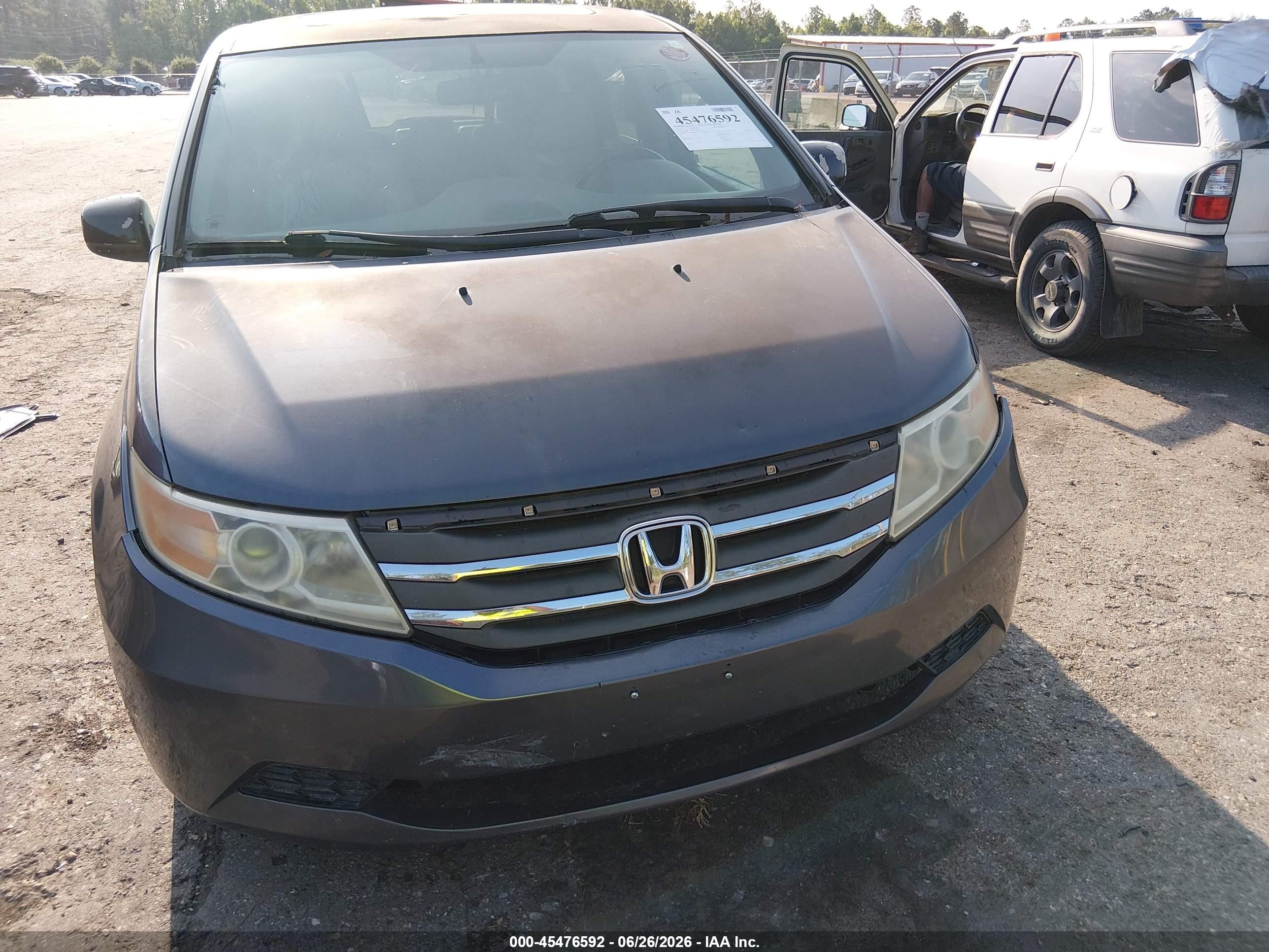 2011 Honda Odyssey Ex-l Gray vin: 5FNRL5H68BB043493