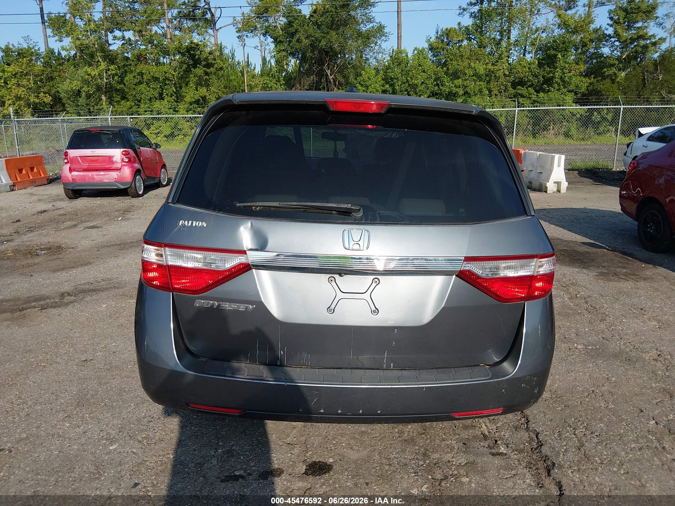 2011 Honda Odyssey Ex-l Gray vin: 5FNRL5H68BB043493