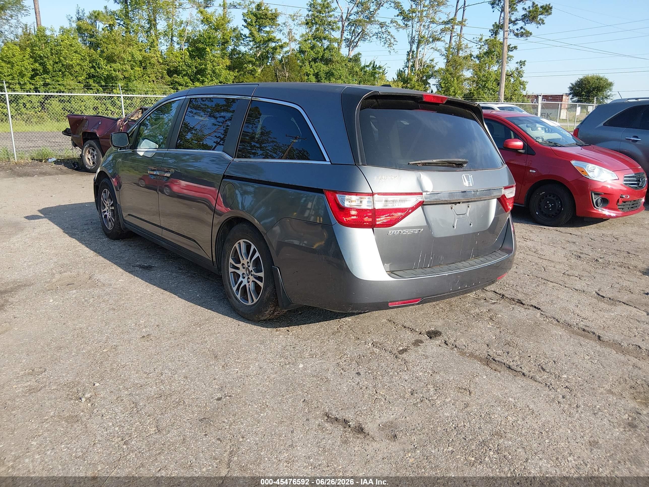2011 Honda Odyssey Ex-l Gray vin: 5FNRL5H68BB043493