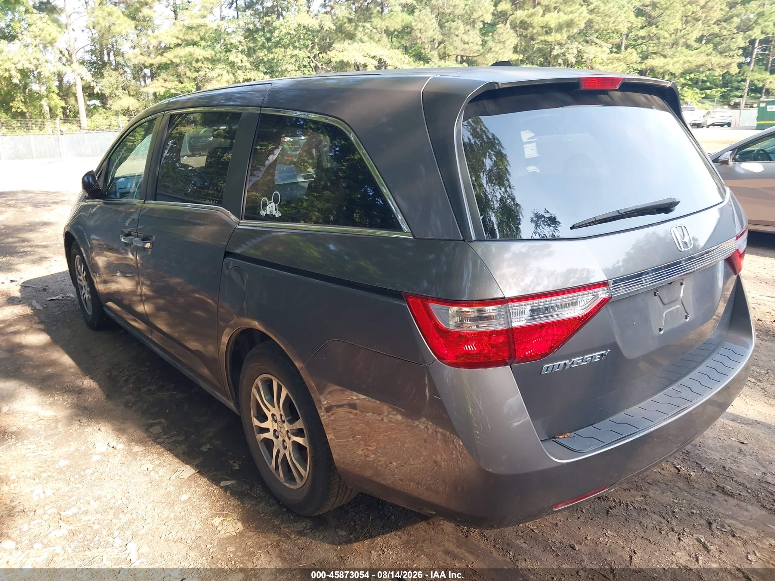 2011 Honda Odyssey Ex-l Gray vin: 5FNRL5H68BB054283