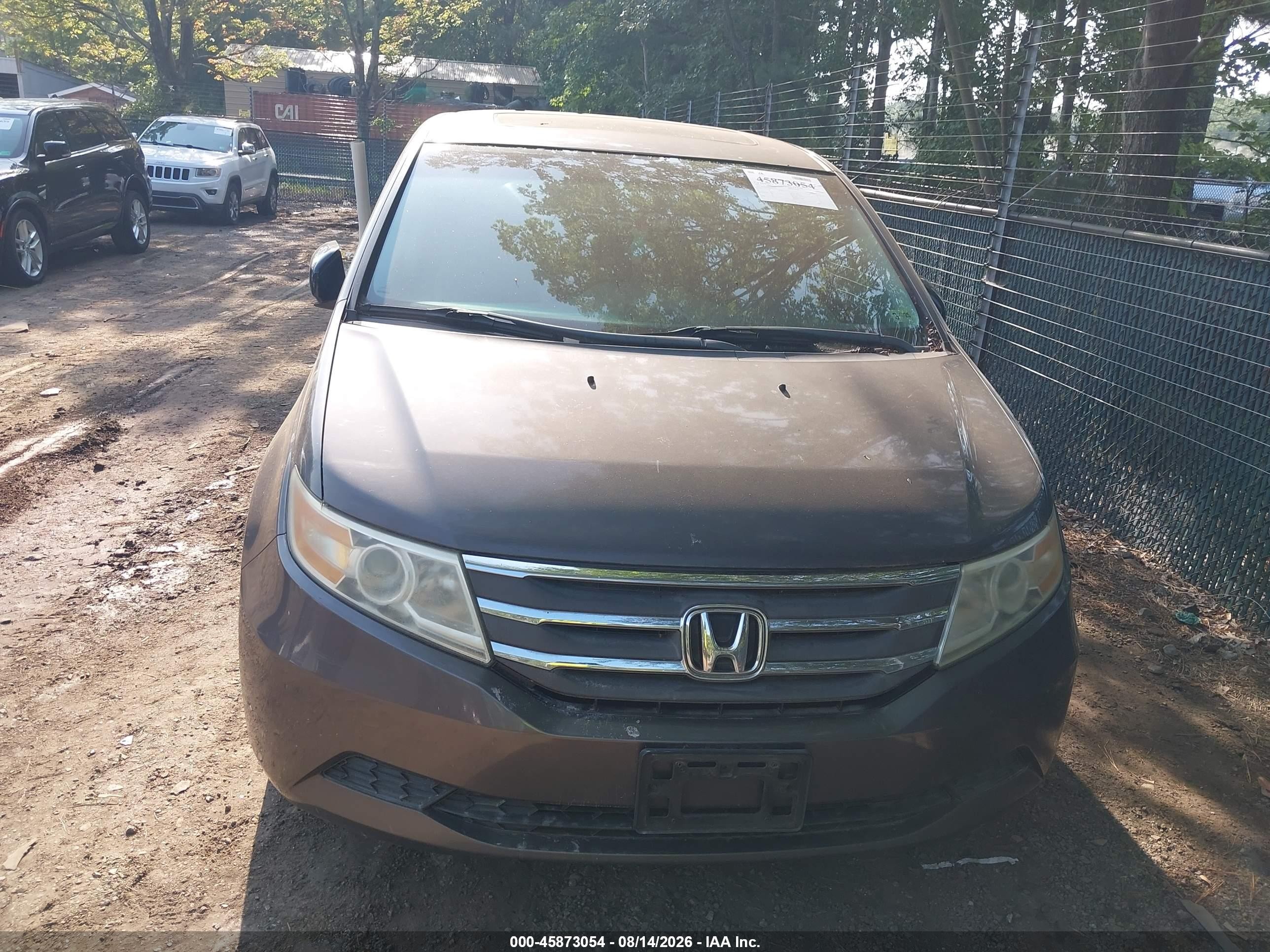 2011 Honda Odyssey Ex-l Gray vin: 5FNRL5H68BB054283