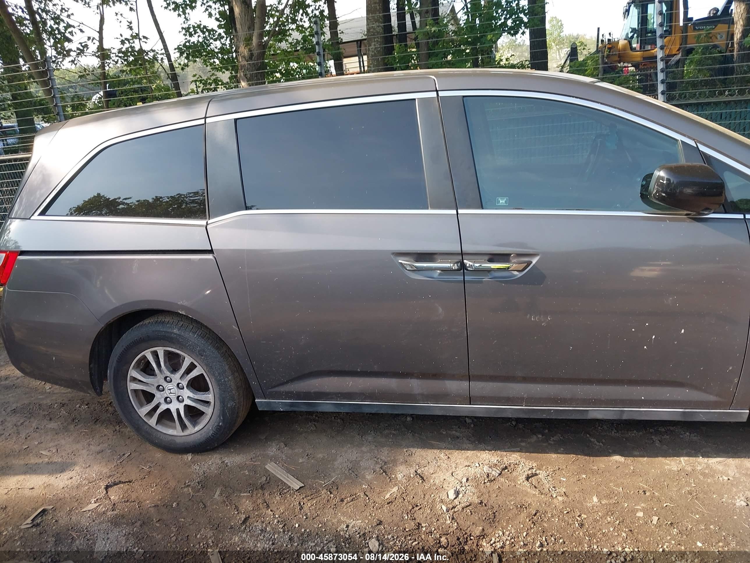 2011 Honda Odyssey Ex-l Gray vin: 5FNRL5H68BB054283