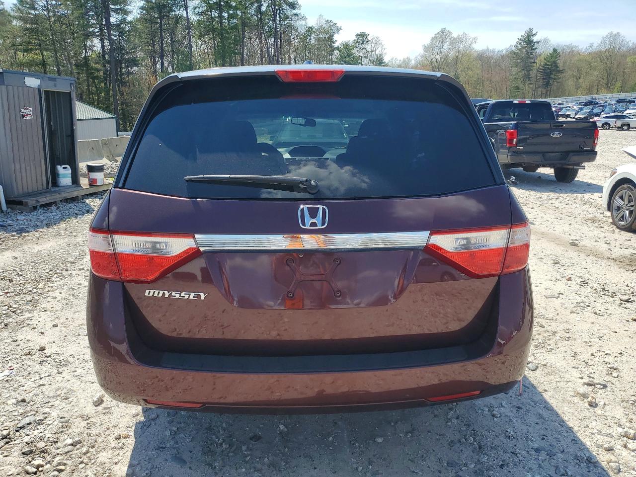 2011 Honda Odyssey Exl Burgundy vin: 5FNRL5H68BB061184