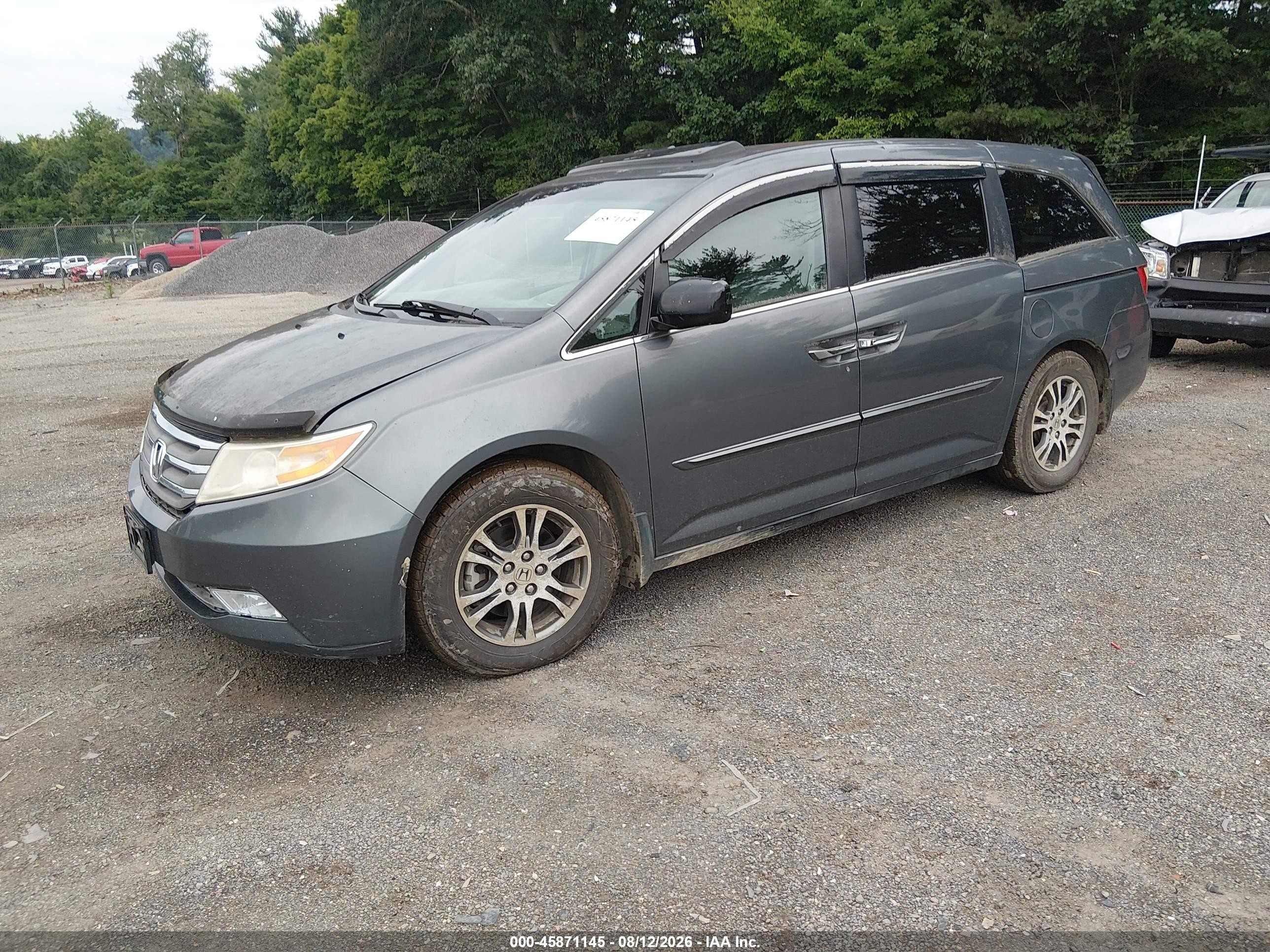 2011 Honda Odyssey Ex-l Navy vin: 5FNRL5H68BB068281