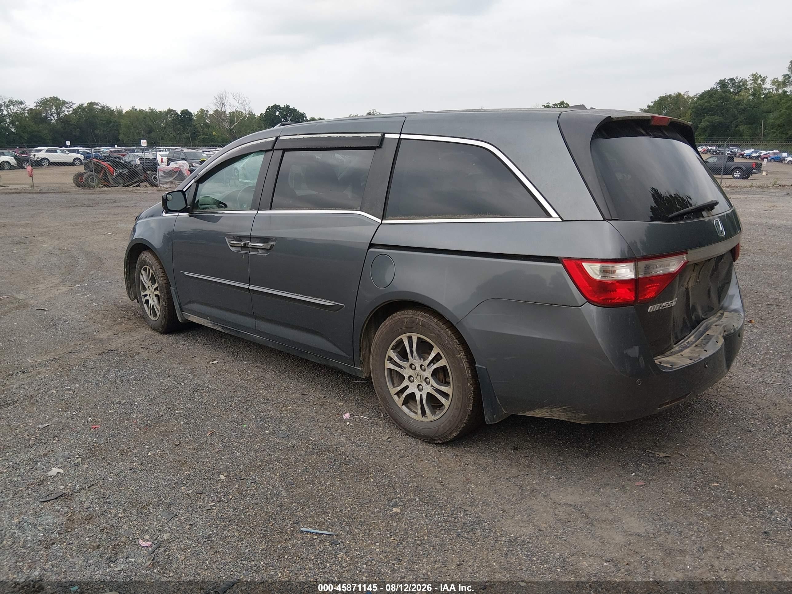 2011 Honda Odyssey Ex-l Navy vin: 5FNRL5H68BB068281