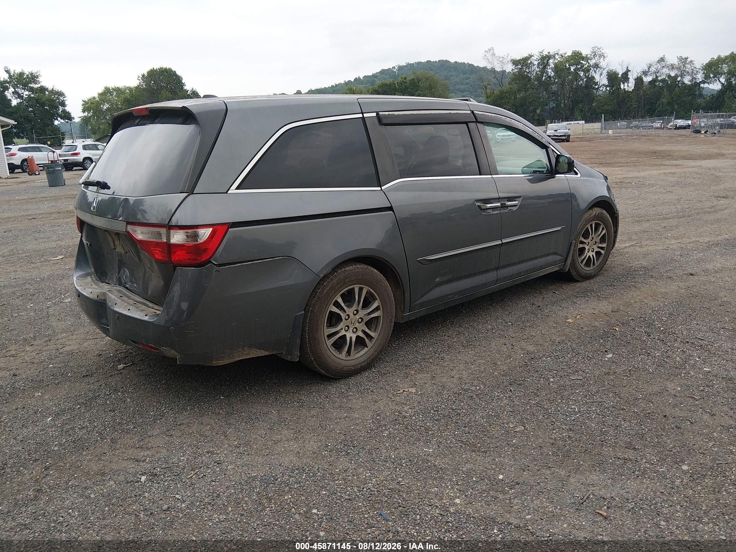 2011 Honda Odyssey Ex-l Navy vin: 5FNRL5H68BB068281