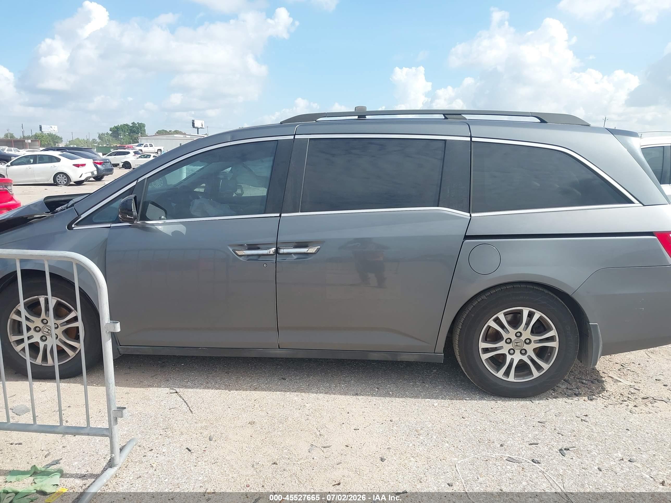 2011 Honda Odyssey Ex-l Gray vin: 5FNRL5H68BB068619
