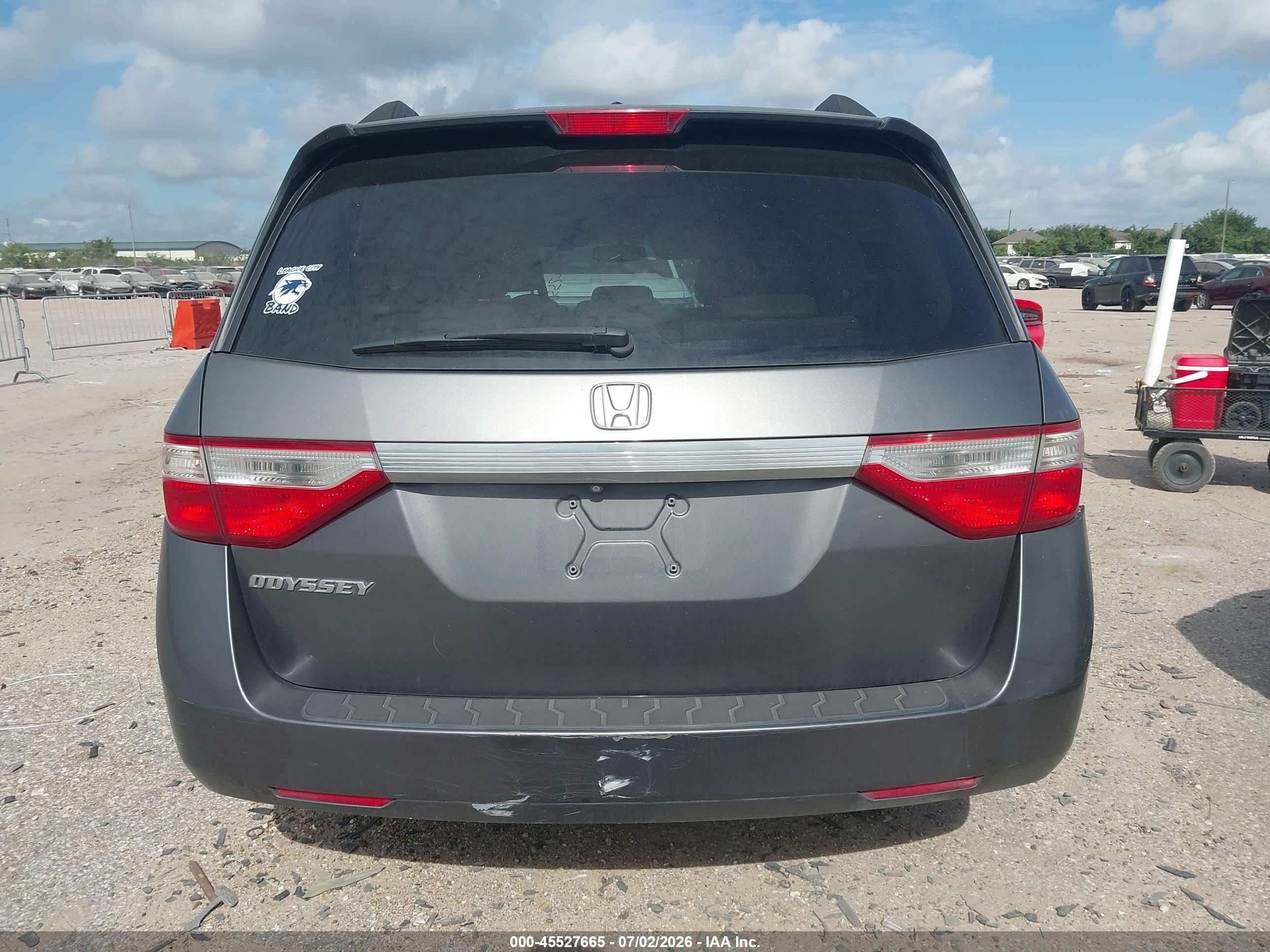 2011 Honda Odyssey Ex-l Gray vin: 5FNRL5H68BB068619