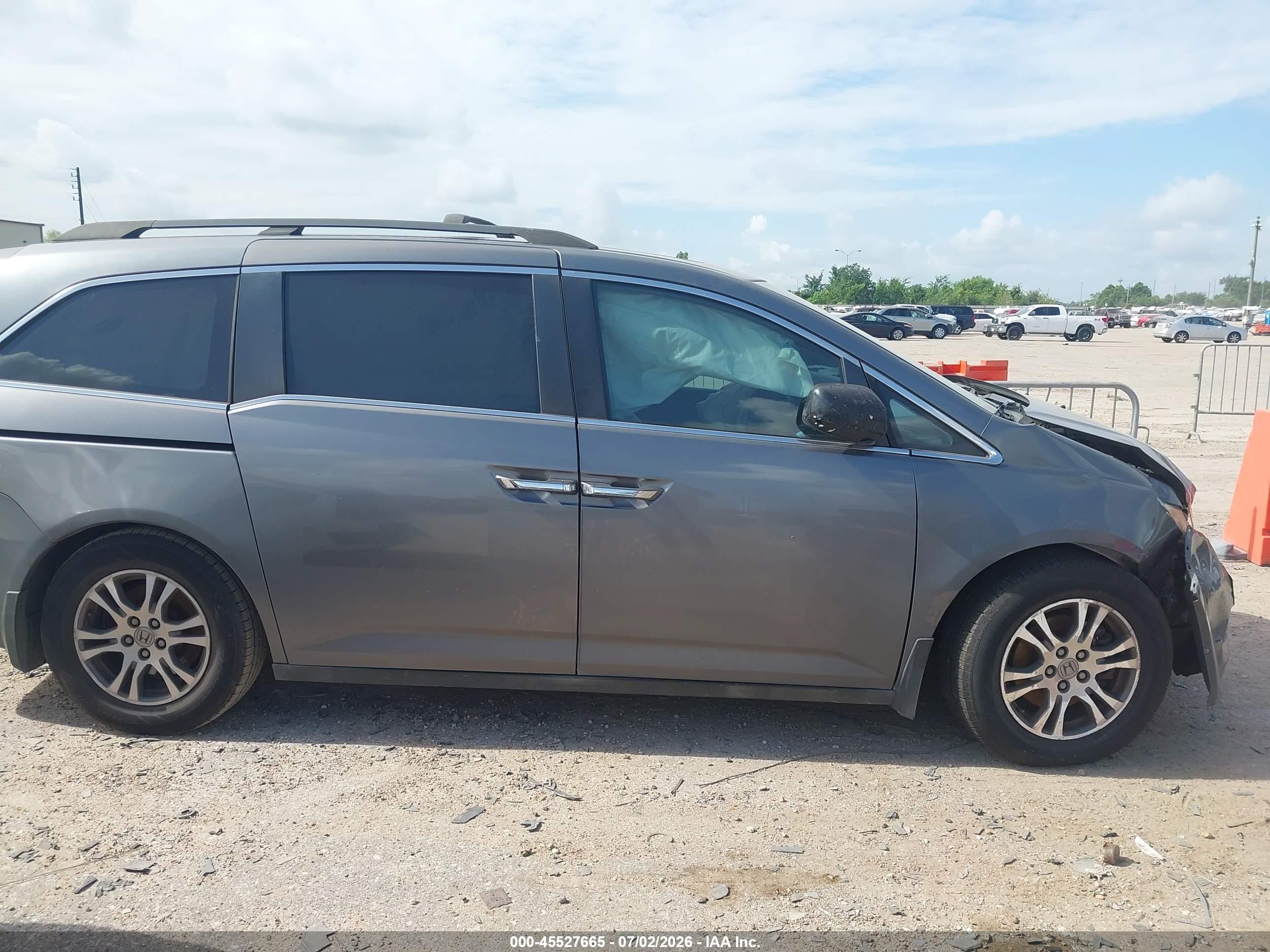 2011 Honda Odyssey Ex-l Gray vin: 5FNRL5H68BB068619