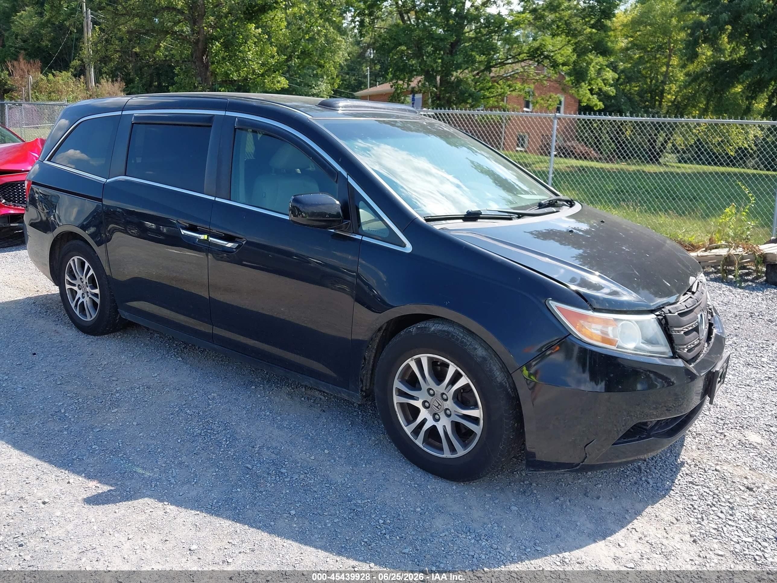 2011 Honda Odyssey Ex-l Black vin: 5FNRL5H68BB098008