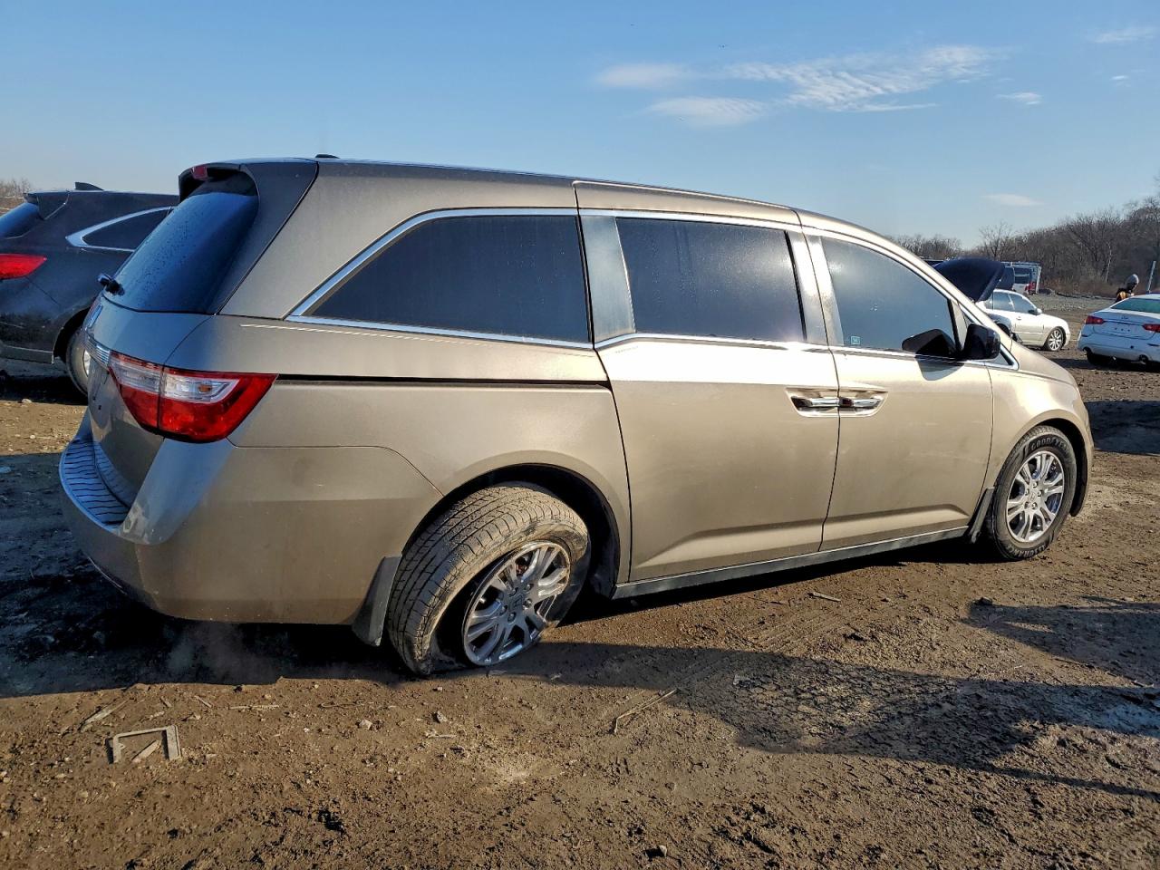 2011 Honda Odyssey Exl Tan vin: 5FNRL5H68BB098722