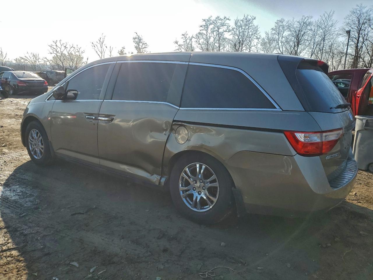 2011 Honda Odyssey Exl Tan vin: 5FNRL5H68BB098722