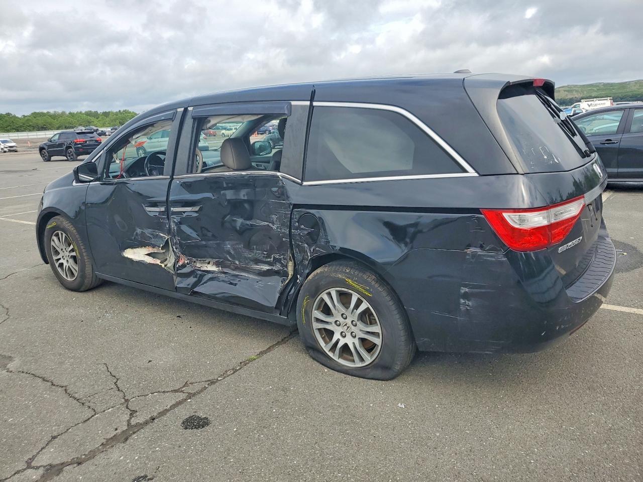 2011 Honda Odyssey Exl Black vin: 5FNRL5H68BB101070