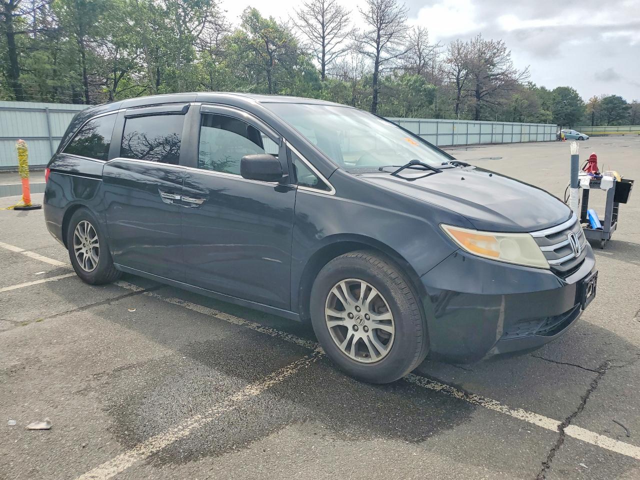 2011 Honda Odyssey Exl Black vin: 5FNRL5H68BB101070