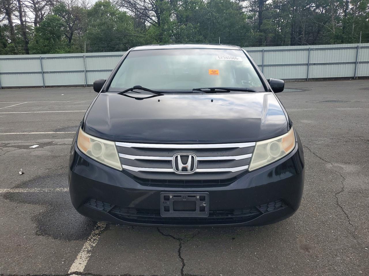 2011 Honda Odyssey Exl Black vin: 5FNRL5H68BB101070