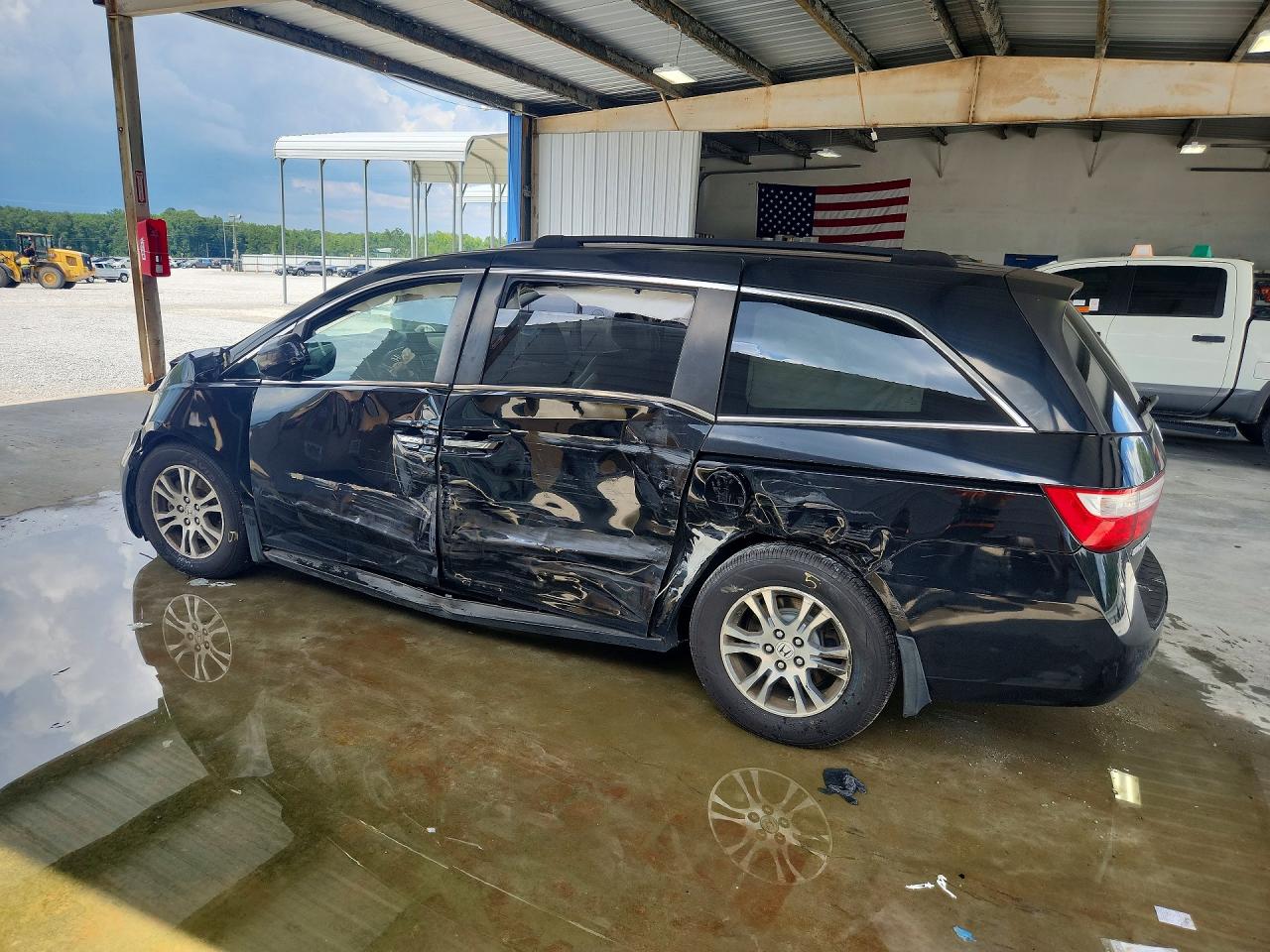 2012 Honda Odyssey Exl Black vin: 5FNRL5H68CB003688