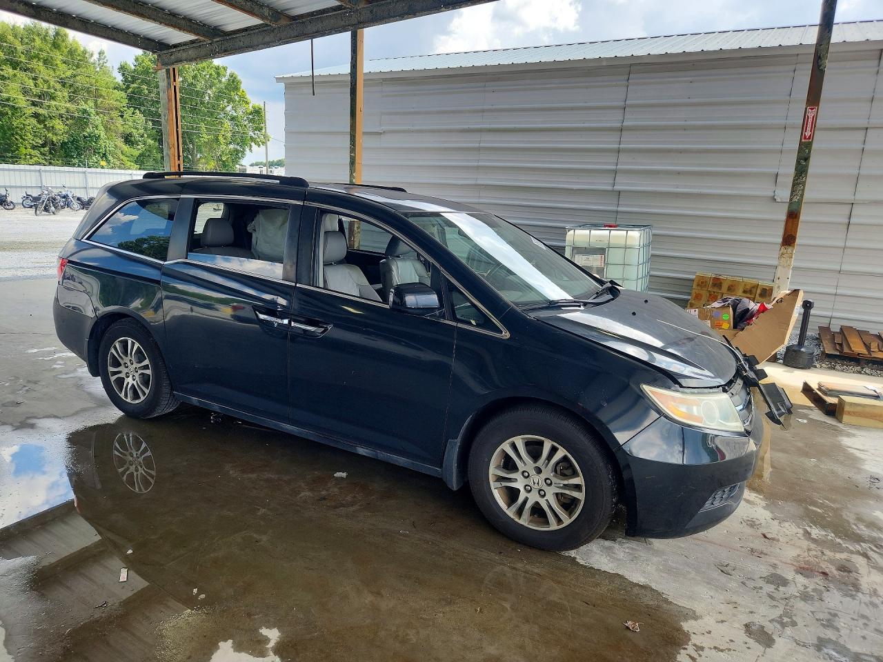 2012 Honda Odyssey Exl Black vin: 5FNRL5H68CB003688
