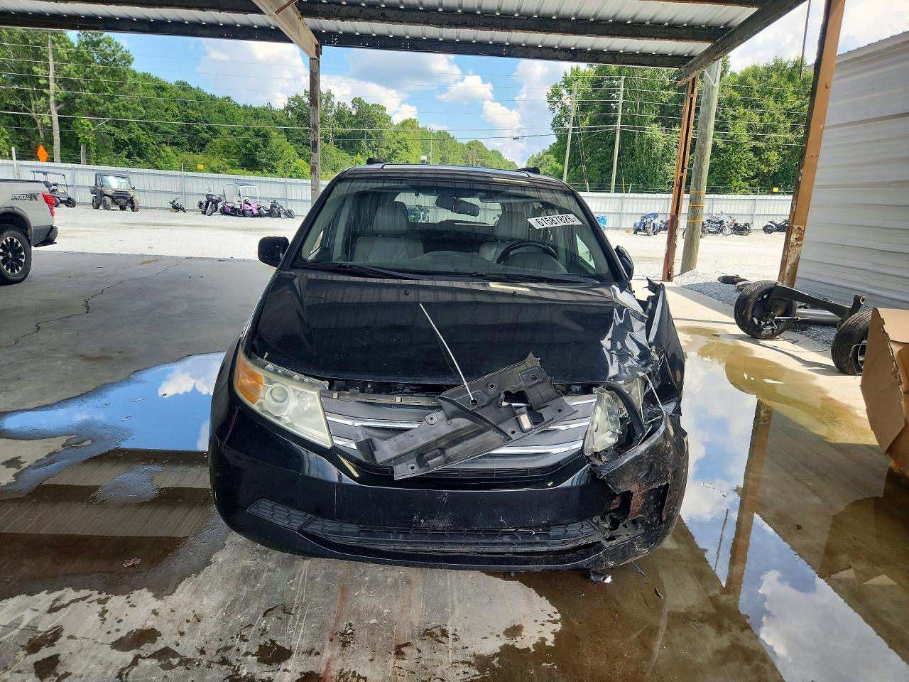 2012 Honda Odyssey Exl Black vin: 5FNRL5H68CB003688