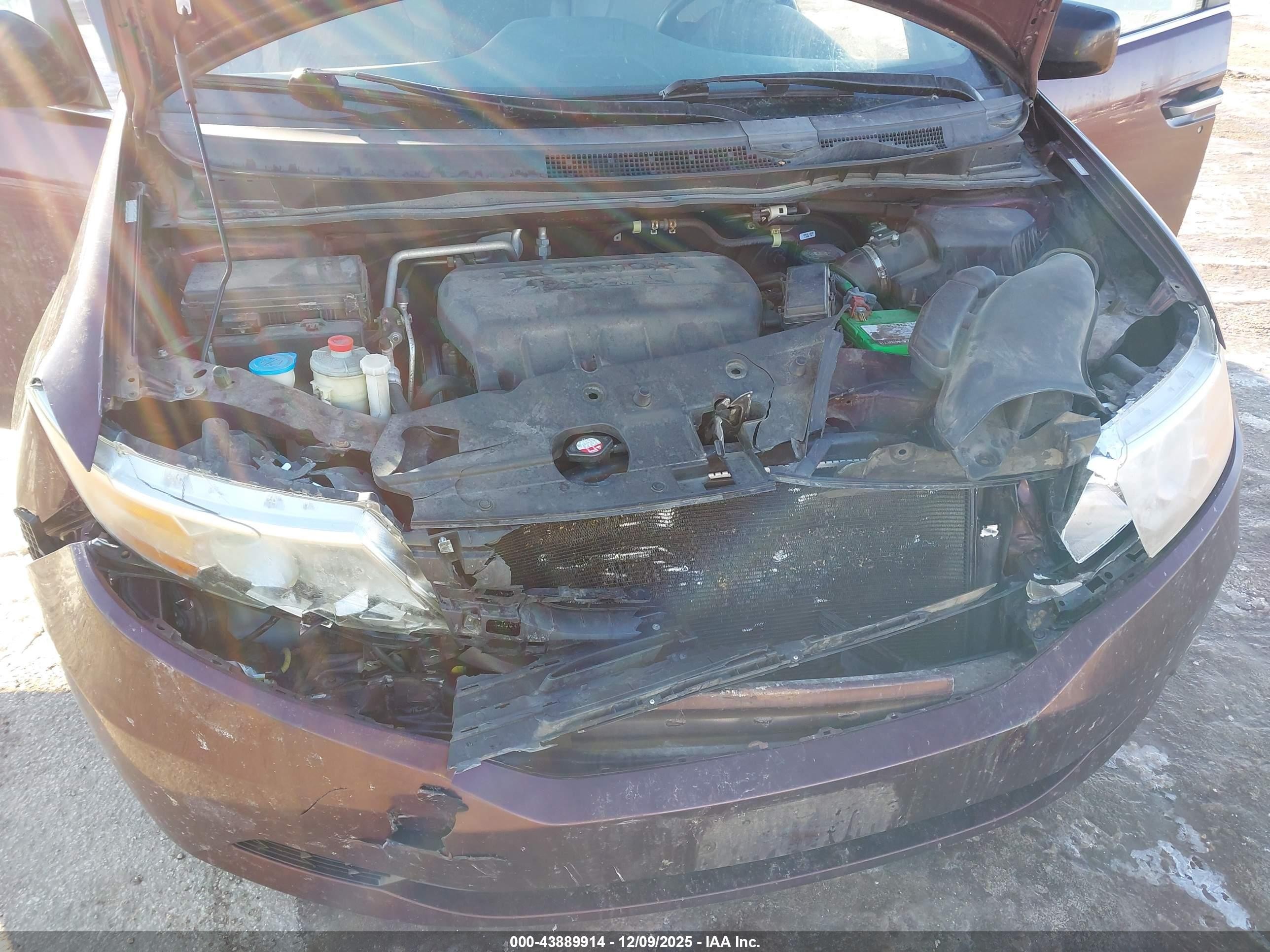 2012 Honda Odyssey Ex-l Maroon vin: 5FNRL5H68CB031619