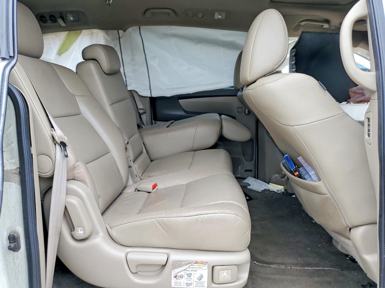 2012 Honda Odyssey Exl White vin: 5FNRL5H68CB032267