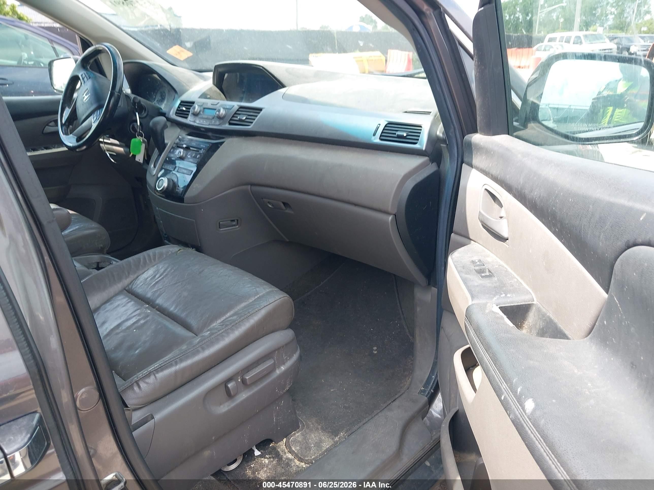 2012 Honda Odyssey Ex-l Gray vin: 5FNRL5H68CB033791