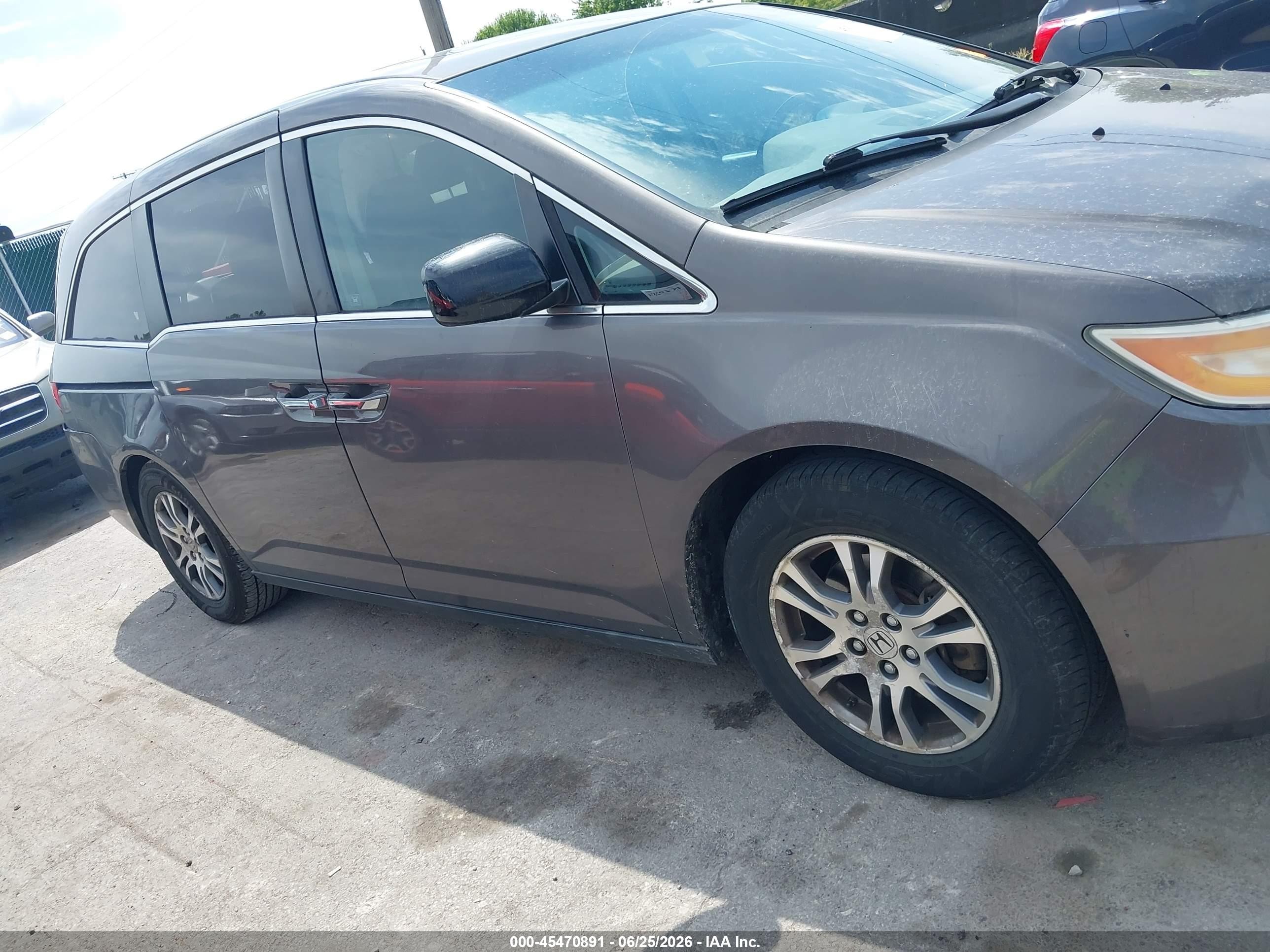 2012 Honda Odyssey Ex-l Gray vin: 5FNRL5H68CB033791