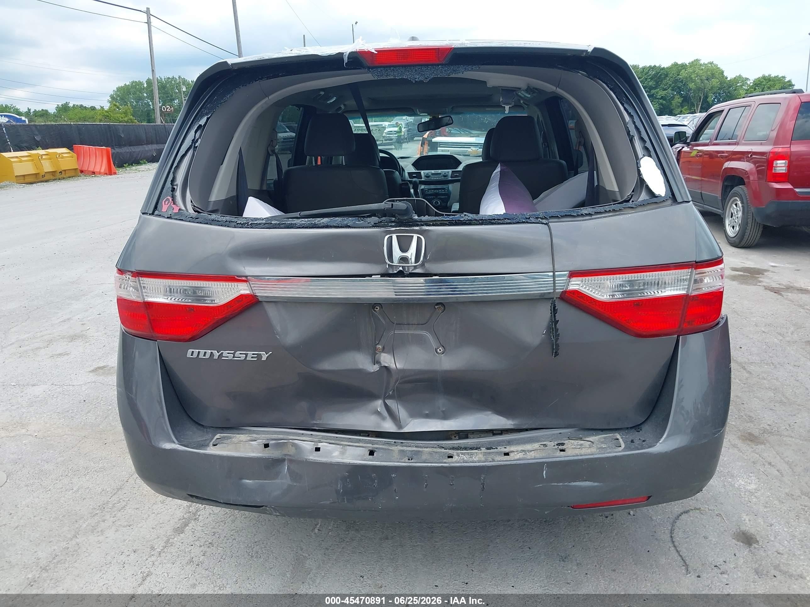 2012 Honda Odyssey Ex-l Gray vin: 5FNRL5H68CB033791