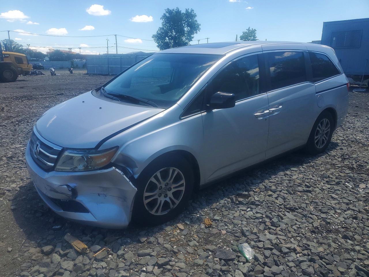 2012 Honda Odyssey Exl Silver vin: 5FNRL5H68CB035153