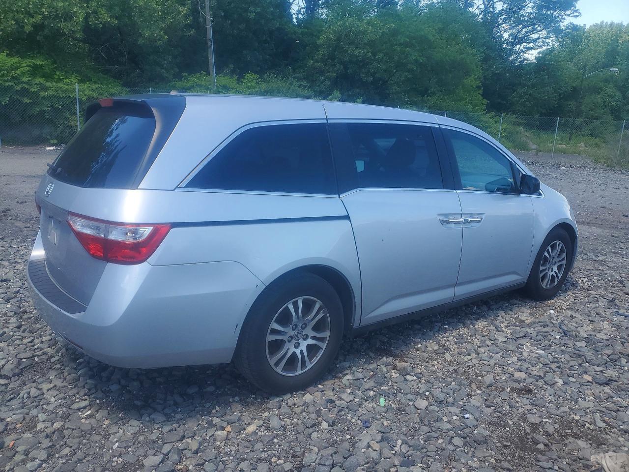 2012 Honda Odyssey Exl Silver vin: 5FNRL5H68CB035153